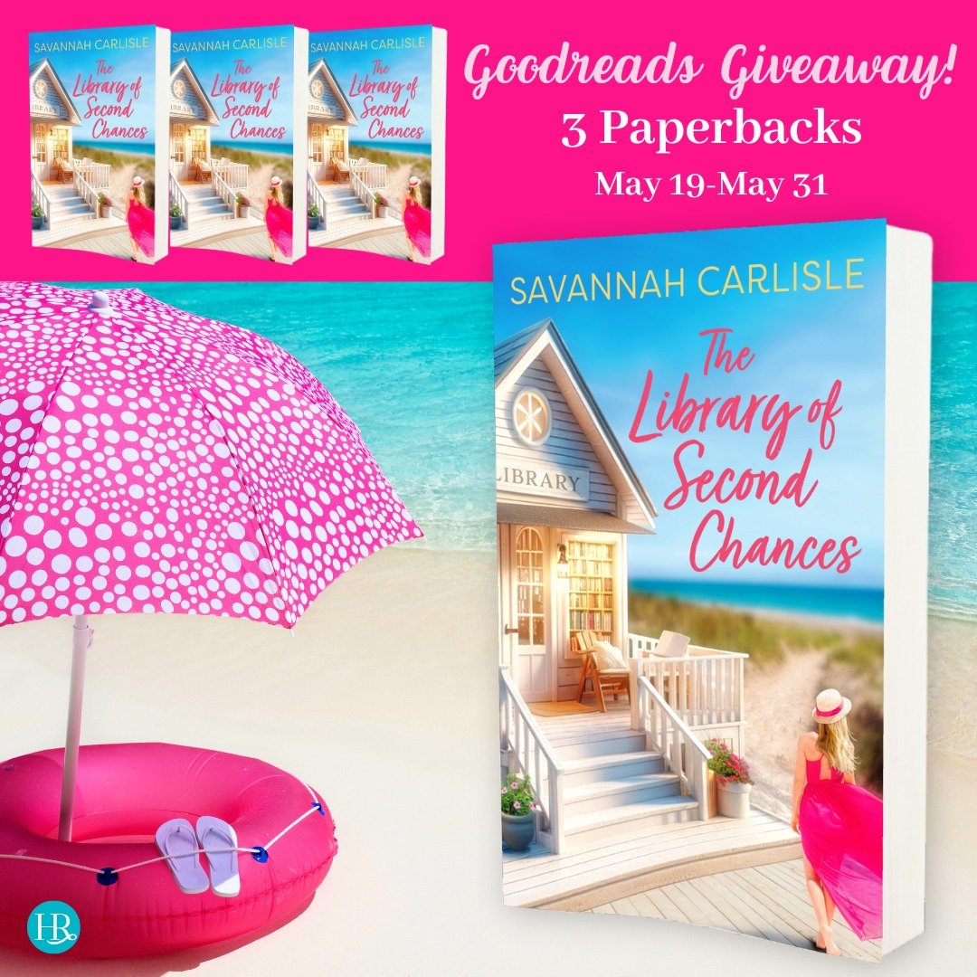 Head to Goodreads! We're giving away THREE paperback copies of @savvycarlisle's The Library of Second Chances! Check our news tab for more info! Link in bio.

#bookgiveaway #goodreadsgiveaway #goodreadsgiveaways #romancebooks  #romancenovels #romance
