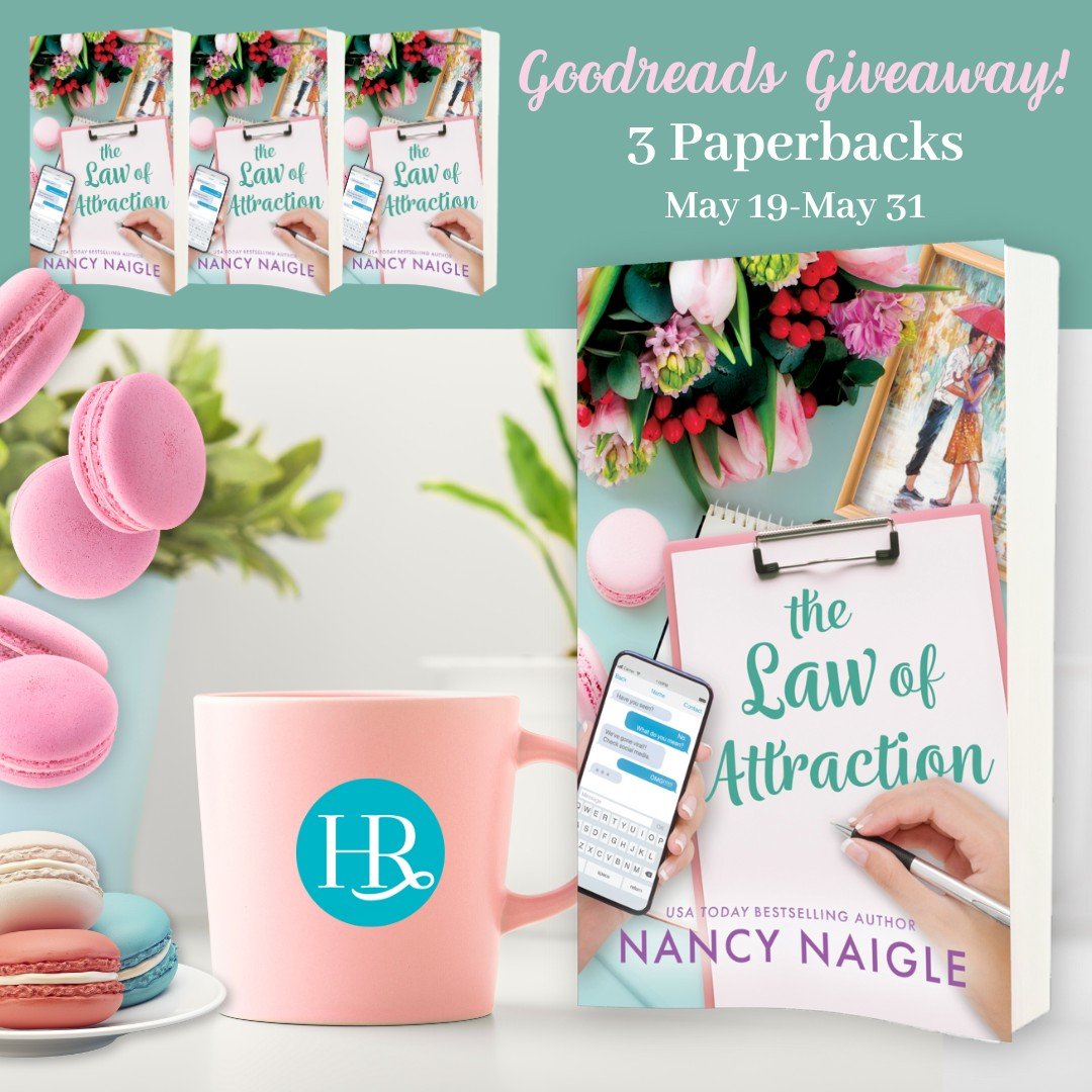 Head over to Goodreads! We're giving away THREE paperback copies of @nancynaigle's new release The Law of Attraction! You can learn more by visiting the news tab on our website. Link in bio.

#romancebooks #romancenoveles #romancereads #romanceclub #