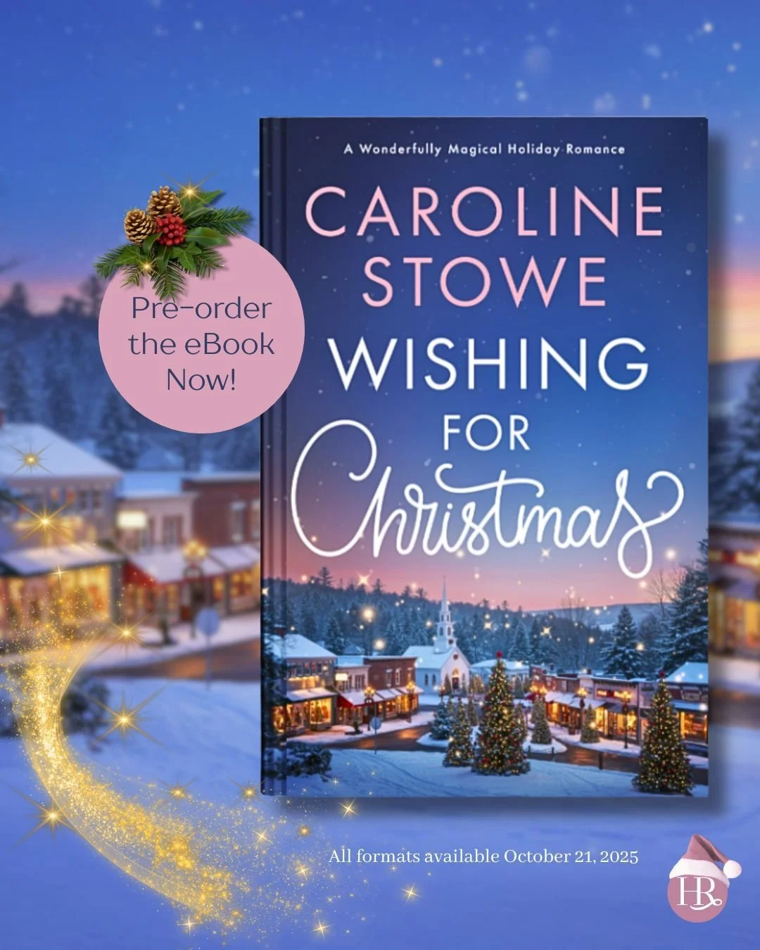 Drumroll please&hellip; 🥁✨

The next holiday romance on your TBR is here!! Meet @author_carolinestowe&rsquo;s Wishing for Christmas - a sparkling Christmas story packed with festive charm, heartfelt moments, and all the cozy magic of the season! 

P