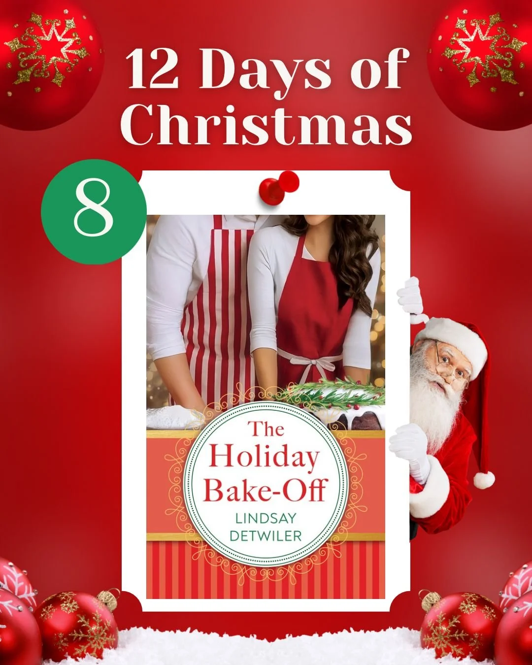 On the 9th day of Christmas, we&rsquo;re serving up The Holiday Bake-Off by @lindsayanndetwiler! 🎄 

A sweet, small-town romance filled with festive spirit, friendly competition, and just the right dash of love. ❤️✨

#christmasromance #holidayromanc