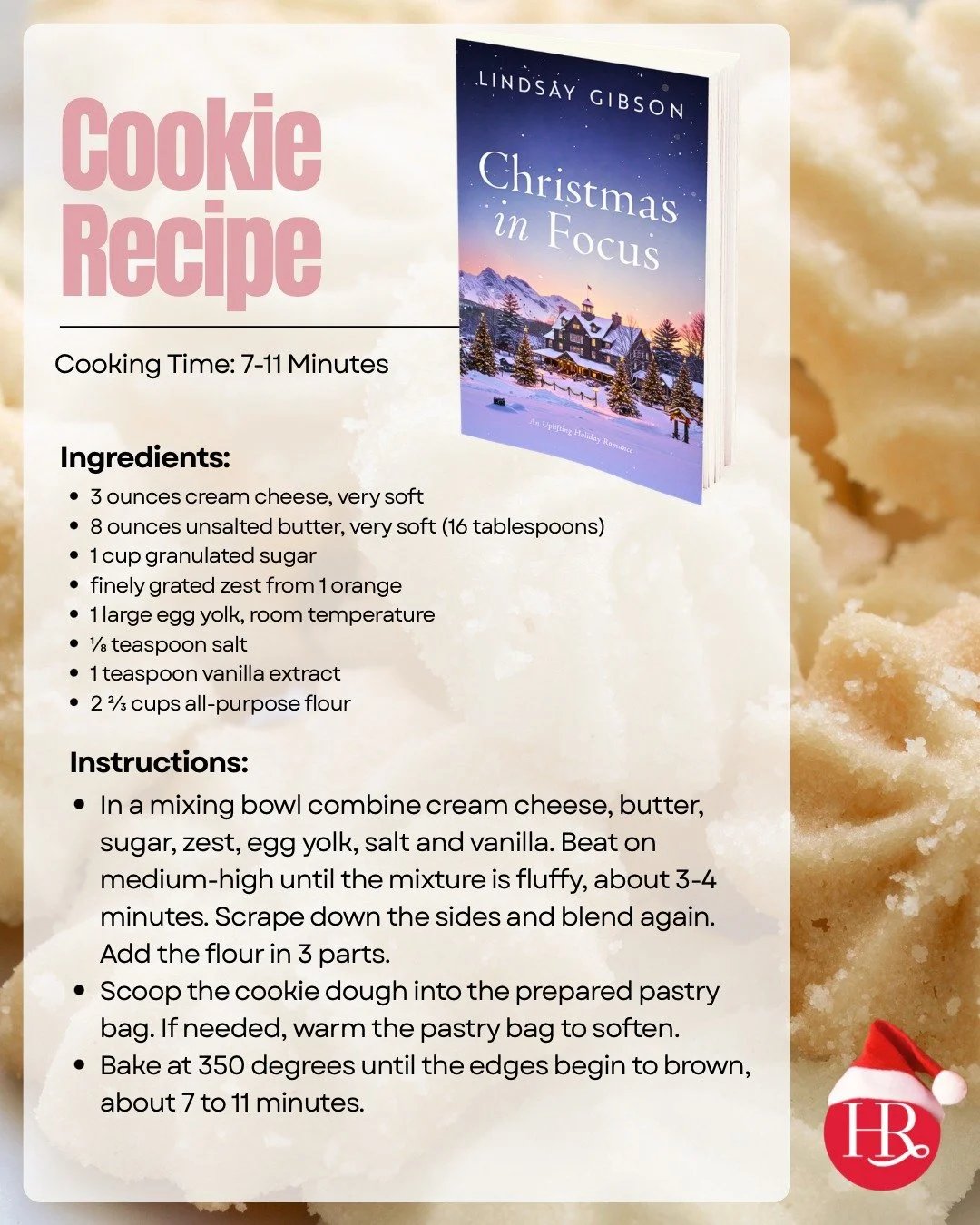 Are you ready to get started on your holiday baking? 
Us too!🎄🍪

We&rsquo;re starting with this delicious cookie recipe&hellip; and once we get them in the oven, we&rsquo;re sitting down with @authorlindsaygibson&rsquo;s Christmas in Focus! 

#chri