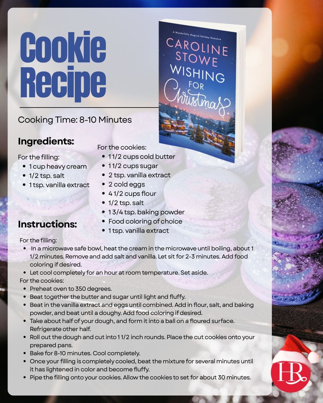 The only thing that could make reading @author_carolinestowe&rsquo;s Wishing for Christmas better, is the accompaniment of these delicious cookies! 💫

Let us know if you try them! 

#holidaybaking #holidayreading #cookies #christmasromance #military