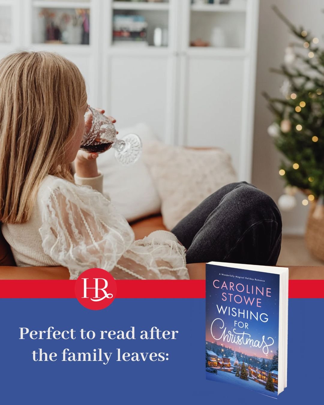 When the house is quiet again&hellip; slip into a little Christmas magic with @author_carolinestowe&rsquo;s Wishing for Christmas! The perfect way to unwind after all the holiday chaos.🎄✨

#christmasromance #christmasread #christmastbr #holidayroman