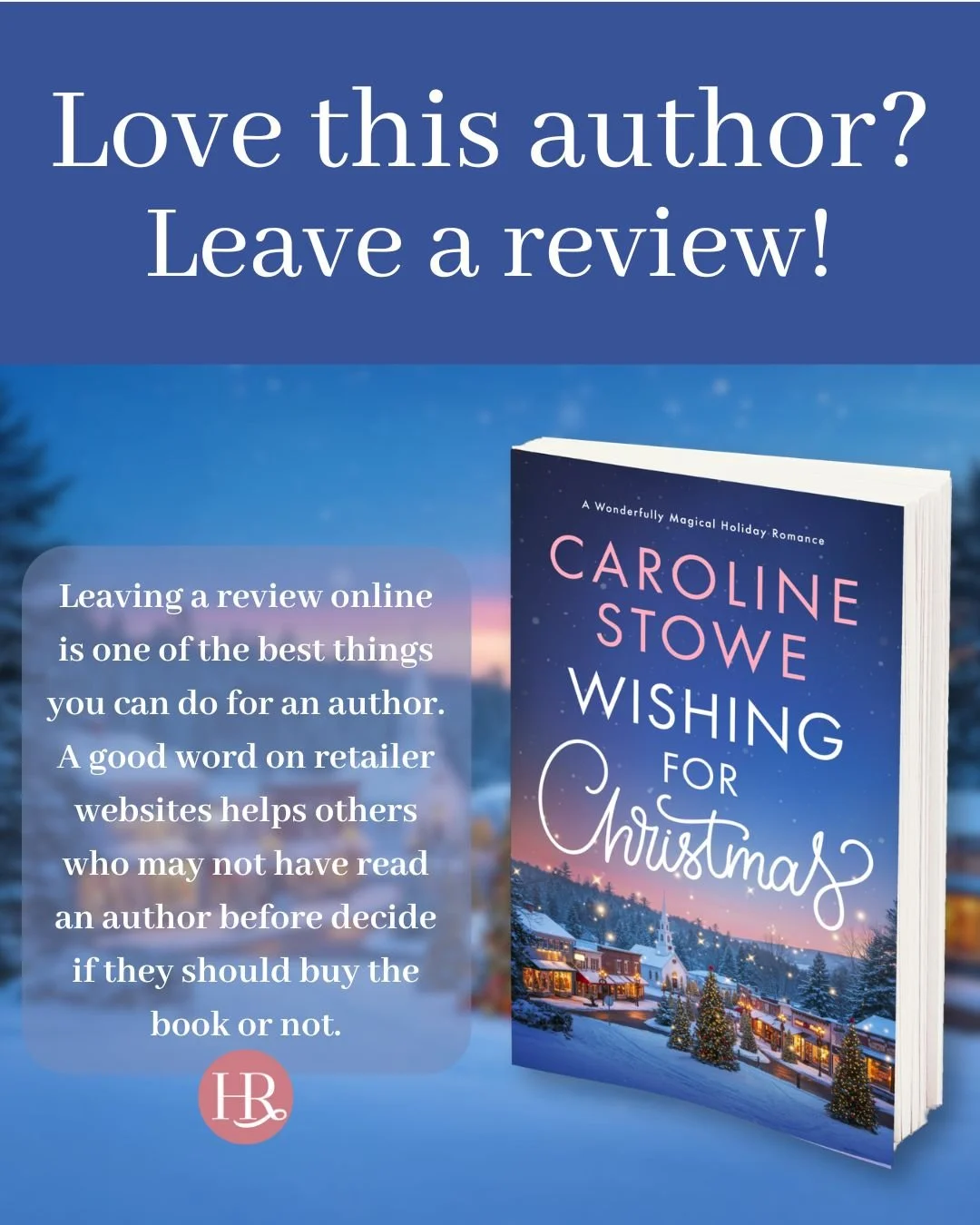 @author_carolinestowe&rsquo;s debut has entered the world &mdash; and now we&rsquo;d love to hear from YOU! ✨

If Wishing for Christmas made you swoon, smile, or shed a tiny holiday tear, leaving a review is one of the best gifts you can give a new a