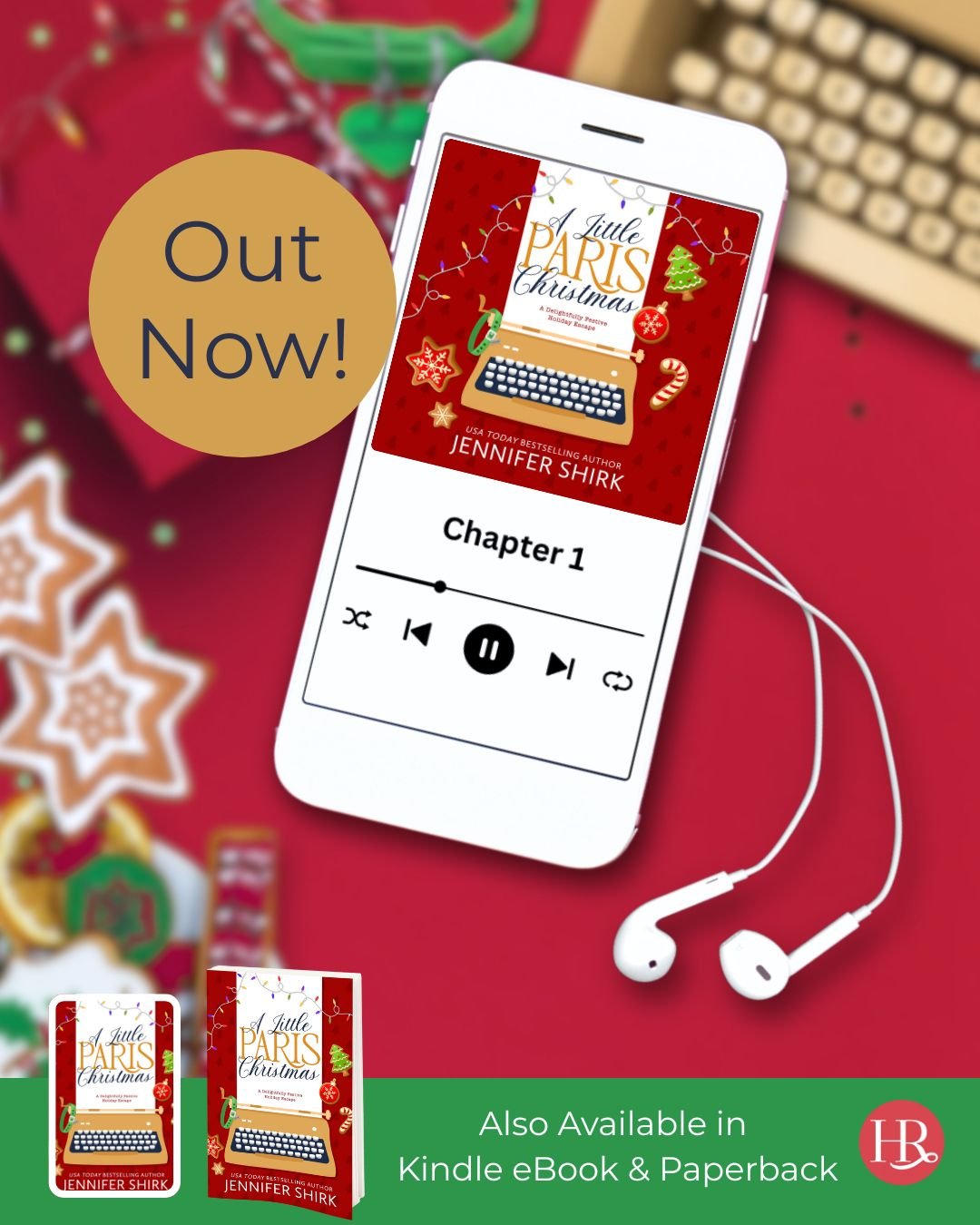 Now playing&hellip; 🎄 

The audiobook version of @jennifershirkauthor&rsquo;s A Little Paris Christmas is out now!! A festive escape you can listen to anywhere!

Shop today at the link in our bio!! 

#audiobook #outnow #chirstmasread #christmasroman