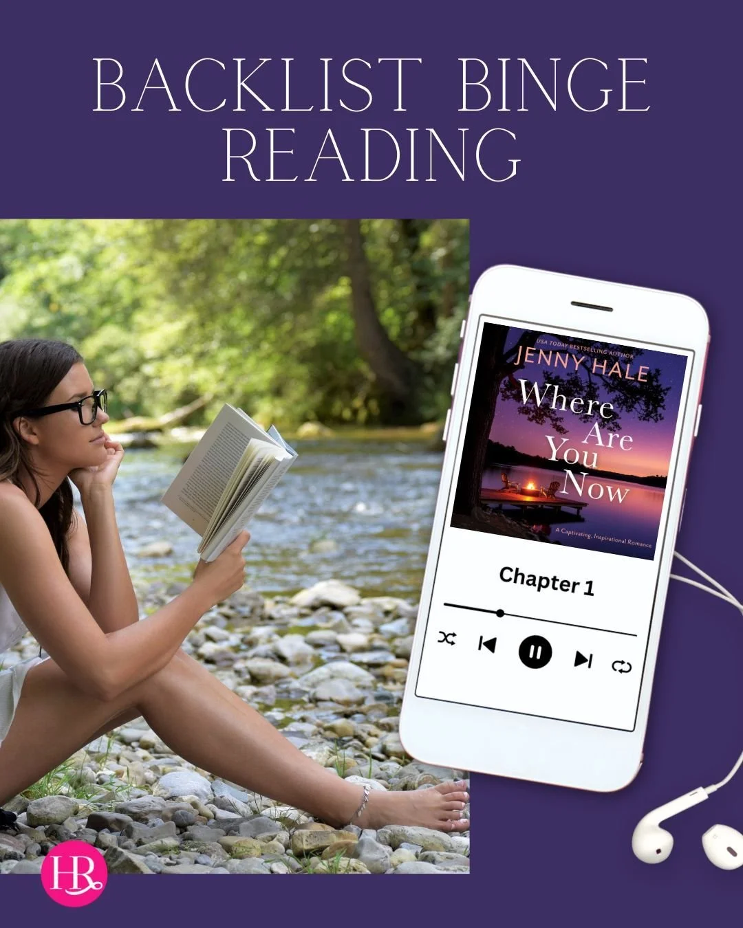Starting the year with a favorite author? Now&rsquo;s the perfect time to for a backlist binge! 📚💜

Begin with Where Are You Now by @jhaleauthor and let the reading marathon commence! 

#newyear #romanceread #audiobook #backlistbinge #harpethroad #
