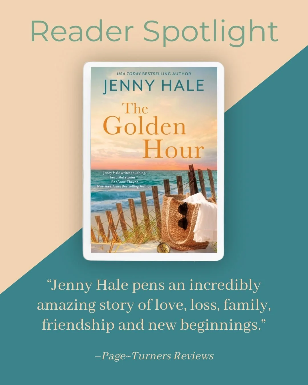 Love, loss, family, friendship, and the beauty of starting over. 🌅

Readers are falling for The Golden Hour by @jhaleauthor, and we can see why. Have you read it yet?

#romanceread #review #bookrec #readerrec #readerspotlight #harpethroad #harpethro