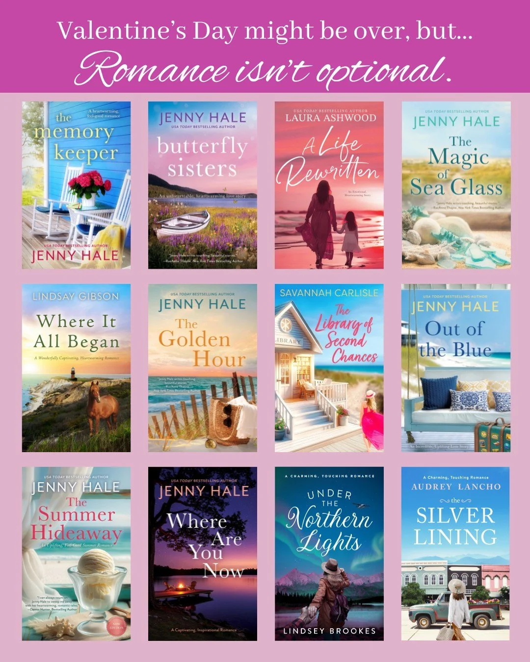 Even though Valentine's Day is technically over, at Harpeth Road, romance isn't optional. Check out these fabulous reads to warm your heart! How many have you read?

#romancereads #romancebooks #romance #romancereaders #romancebloggers #harpethroad #