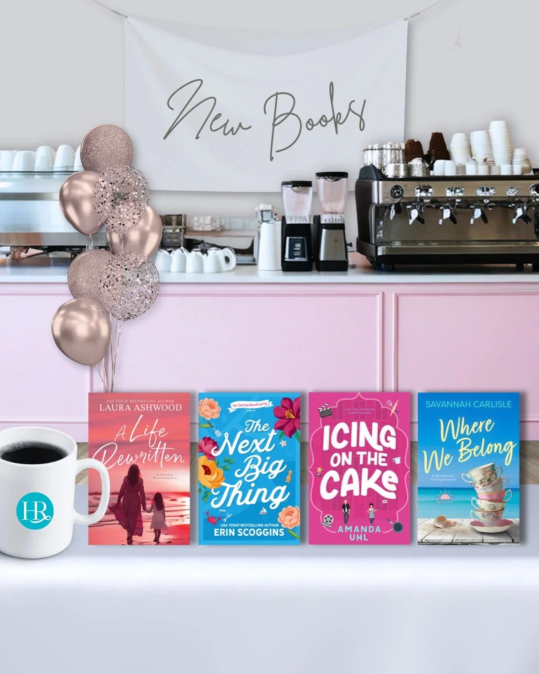 We apologize to your ever-growing TBRs, but we&rsquo;ve got lots of new romance books for you to add to them! We hope your TBRs aren&rsquo;t getting too out of control 🤪

Where We Belong is out now, and The Next Big Thing, Icing on the Cake, and A L