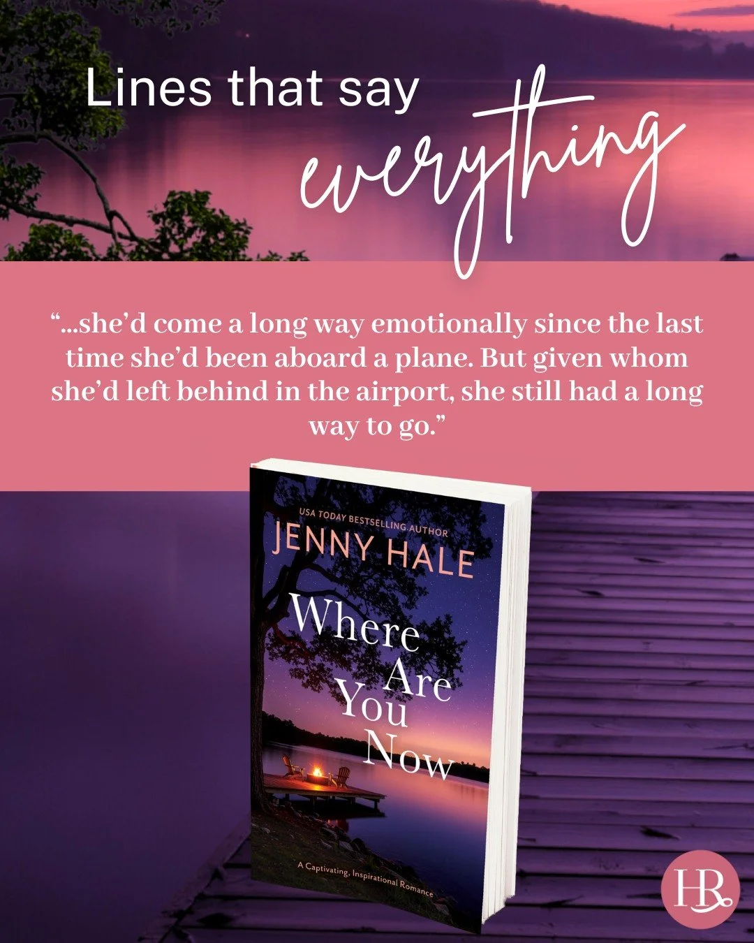 Who did she leave behind at the airport!? Who!? We NEED to know 😩

Snag a copy of @jhaleauthor&rsquo;s Where Are You Now to find out!

#cleanromance #booklovers #romancereaders #harpethroad #harpethroadpress