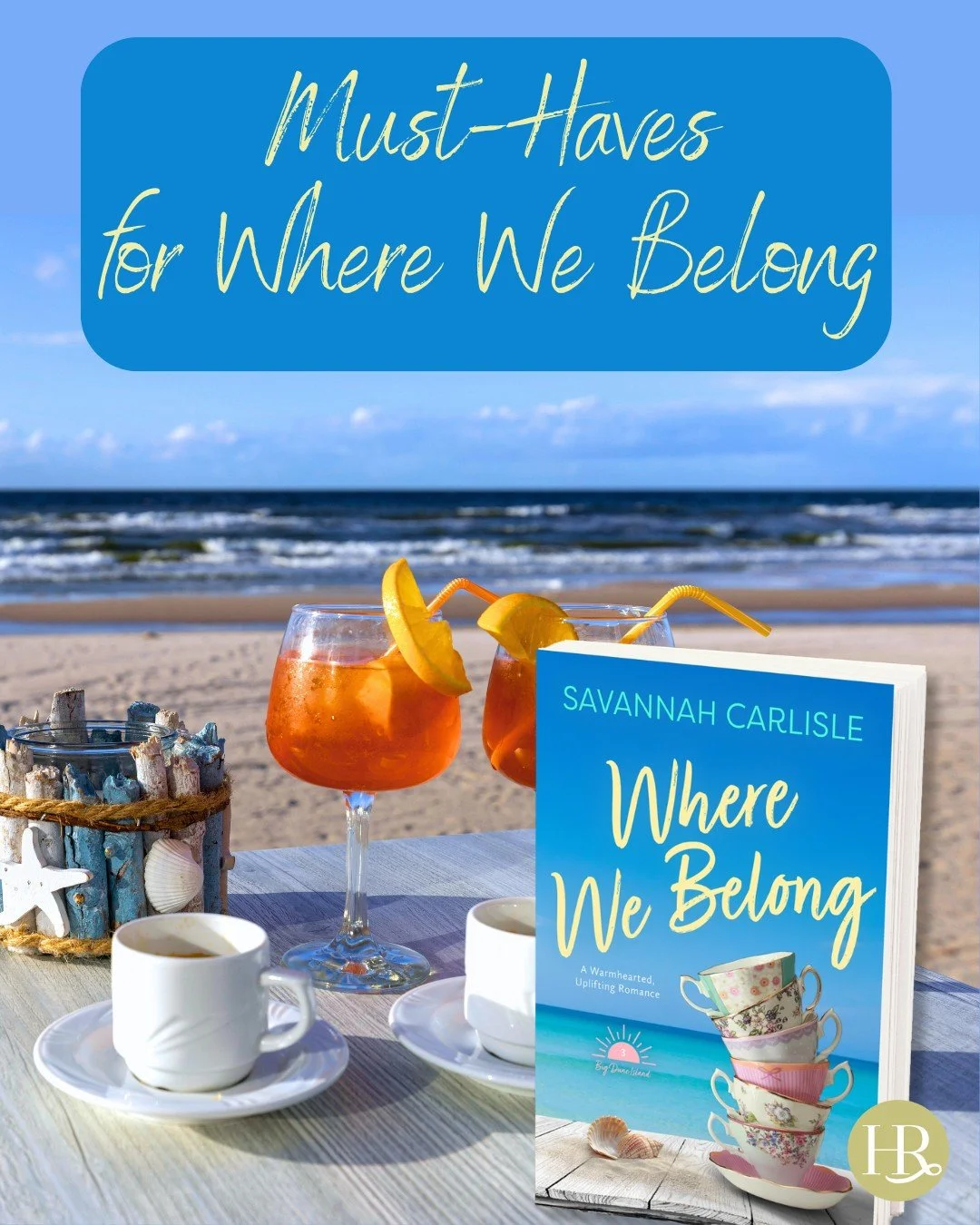 Beach day necessities: iced tea, sunscreen, and a copy of Where We Belong by @savvycarlisle! Pack your beach bag and spend the day reading and soaking up some sun ☀️🌊

Shop now at the link in bio! 

#romancereaders #romanceauthor #romancereadersrock
