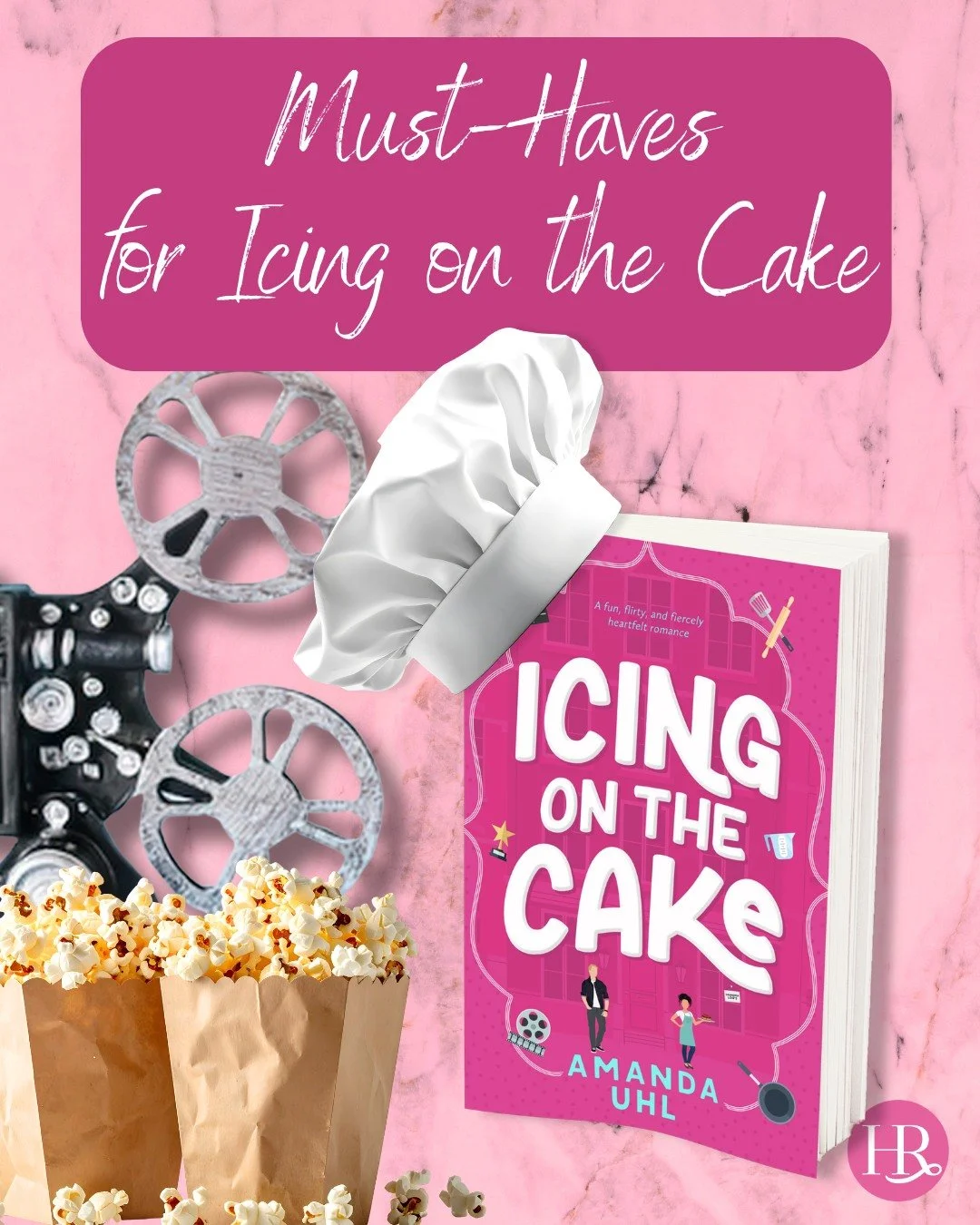 A book with a Hollywood heartthrob as the leading man needs some popcorn to go along with it! So put on your chef&rsquo;s hat and get popping. Icing on the Cake by @amandauhlauthor is waiting for you! 🍿

Shop now at the link in bio! 

#romanceauthor