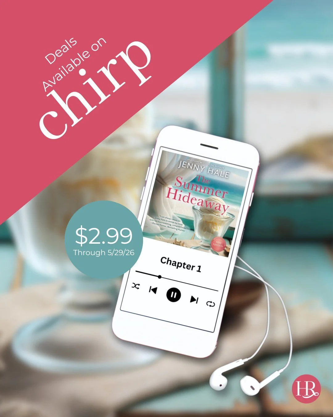 Audiobook lovers, we've got a summer deal for you! @jhaleauthor's The Summer Hideaway is on sale for only $2.99 in the U.S. thorugh May 29th! Grab the deal while it's hot!

Go to chirpbooks.com to grab your copy!

#summerreads #beachreads #audiobooks