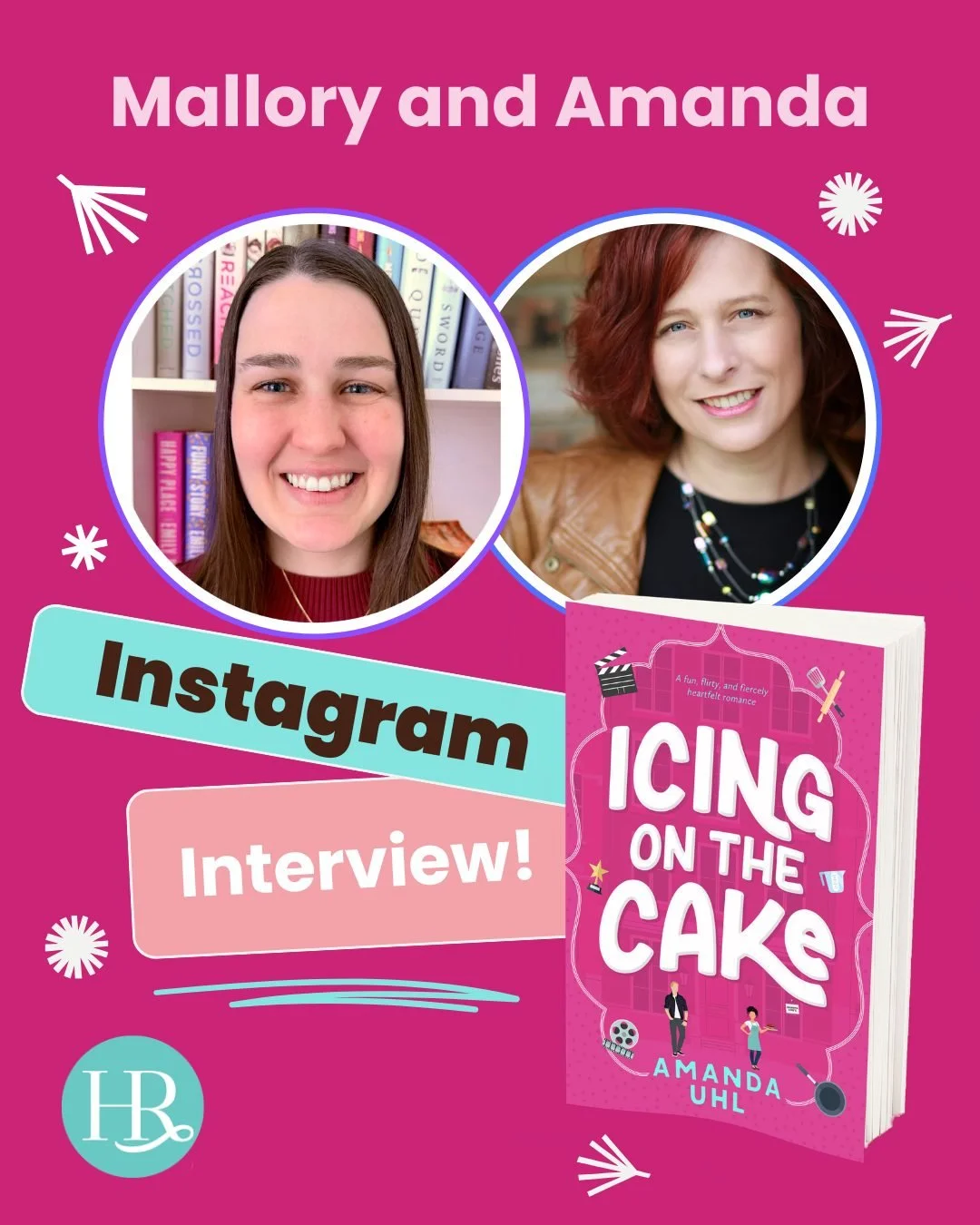 🚨 Author interview alert!! 🚨

We&rsquo;re so excited to chat with @amandauhlauthor about her new book, Icing on the Cake! We&rsquo;ll be posting the full interview on Instagram tomorrow, May 12th at 4 PM Central, 5 PM Eastern, so be sure to mark yo