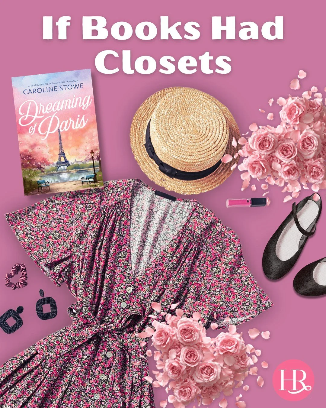 Chic, dreamy, and elegant 🌸

If Dreaming of Paris by @author_carolinestowe owned a closet, you&rsquo;d find a pink flowery dress, a cute straw hat, and dainty ballet flats inside. We&rsquo;d borrow this closet in a heartbeat! 

Shop now at the link 