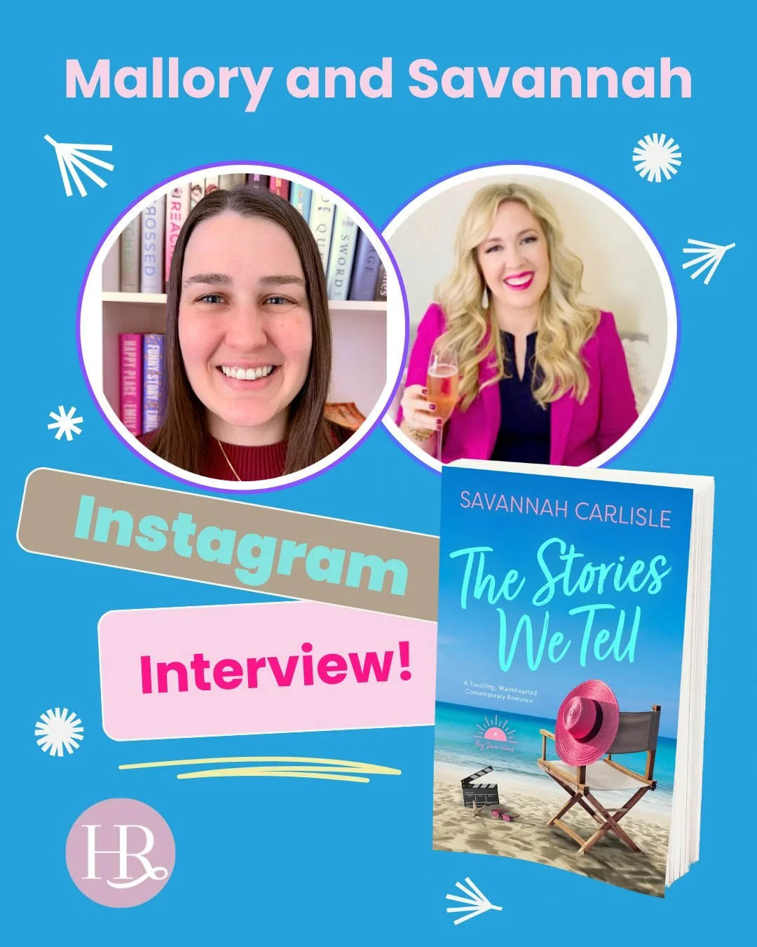 🚨 Author interview alert!! 🚨

We&rsquo;re so excited to chat with @savvycarlisle about her new book, The Stories We Tell! We&rsquo;ll be posting the full interview on Instagram and Facebook tomorrow, May 28th at 4 PM Central, 5 PM Eastern, so be su