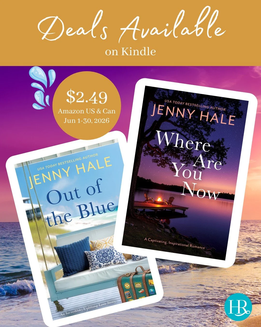 Jackpot!! 🂦💰

We're dealing up a winning hand with discounted prices on Out of the Blue and Where Are You Now by @jhaleauthor! Grab the eBooks on your Kindle in the US and Canada for only $2.49 before June 30th, 2026! 

Now this is our kind of roya