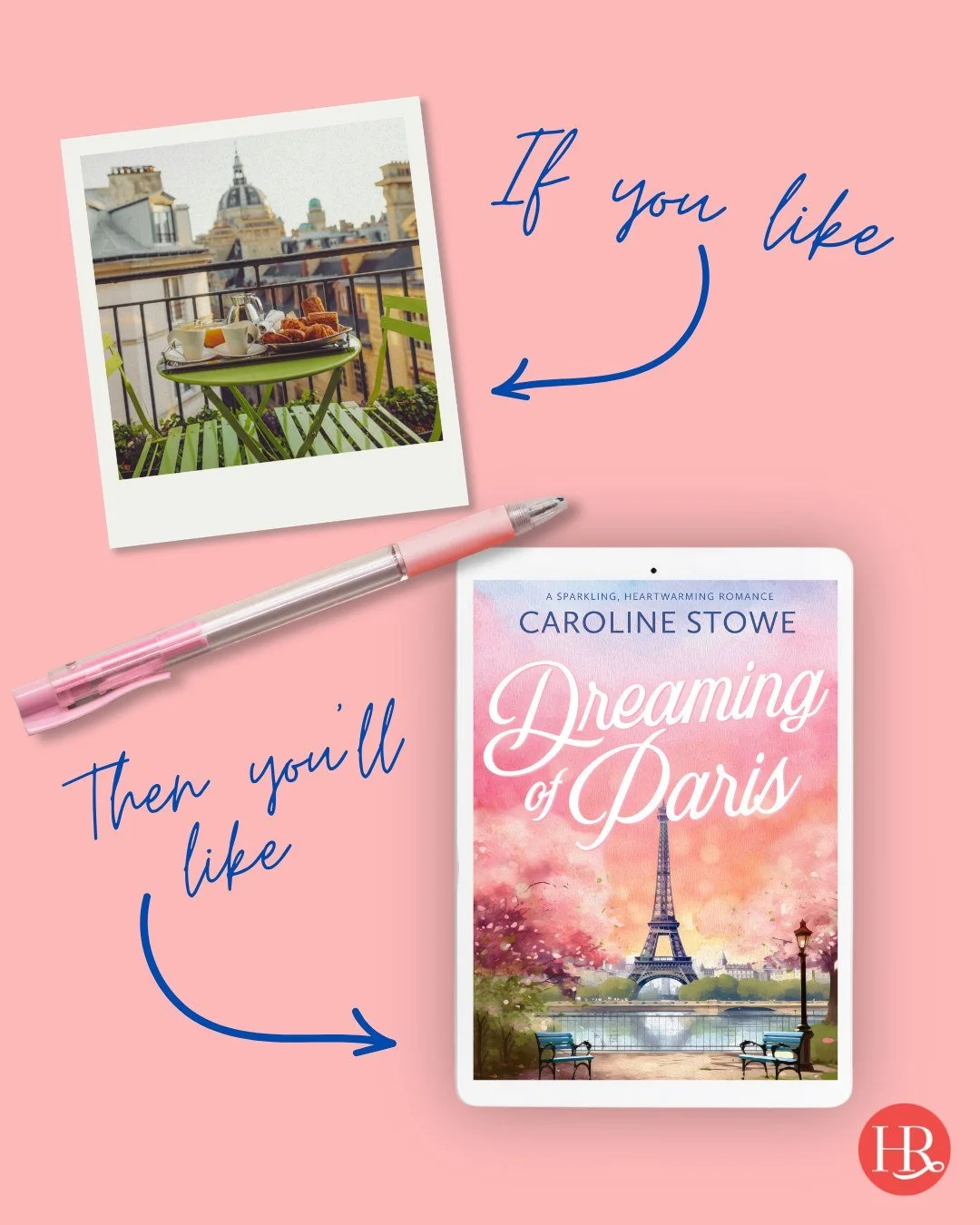 If you enjoy having pastries and coffee out on a balcony in the morning, then you&rsquo;re going to love @author_carolinestowe&rsquo;s newest book, Dreaming of Paris! It is full of dreamy, whimsical vibes and a swoonworthy romance that will steal you