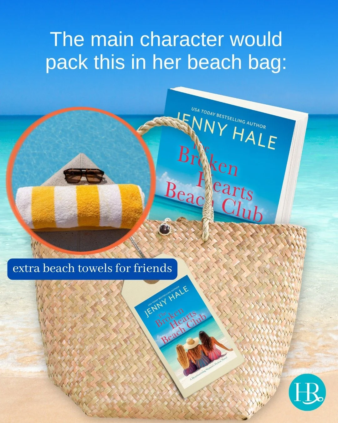 When Emily Jacobs goes to the beach, she always packs extra beach towels for her two best friends, Sienna and Blair. They love a good girls' day at the beach, where they can laugh and chat and heal their broken hearts. 

If you want a beach read full