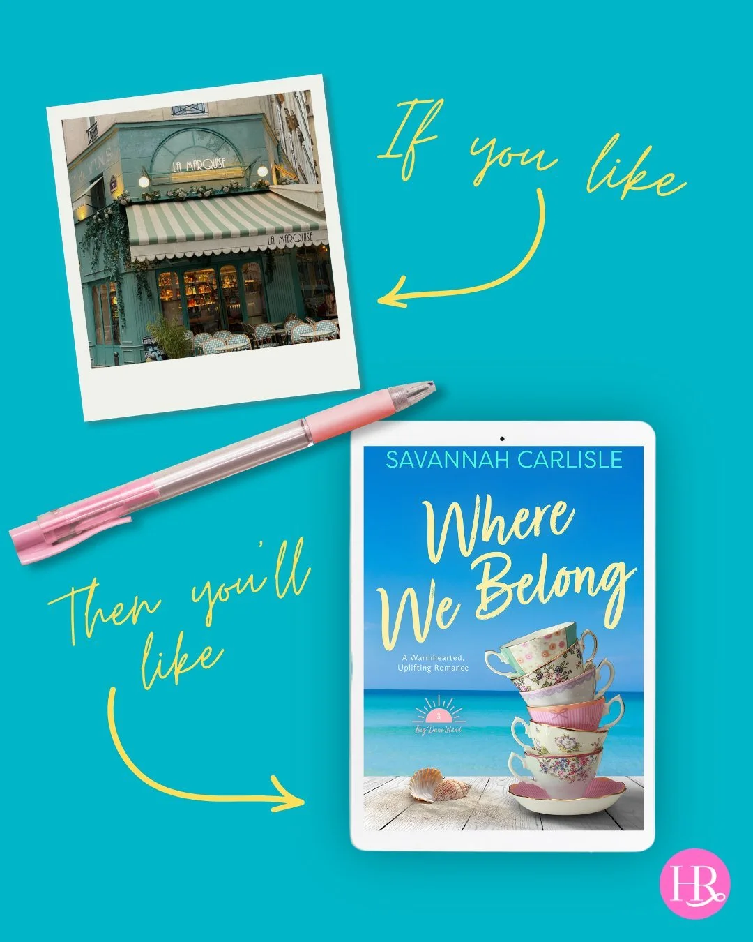 If you like cozy coffee shops with a community feel, then you&rsquo;ll like Where We Belong by @savvycarlisle! In the book, Island Coffee is the heart of Main Street, and after reading about its cute mismatched china and string lights, you&rsquo;ll w