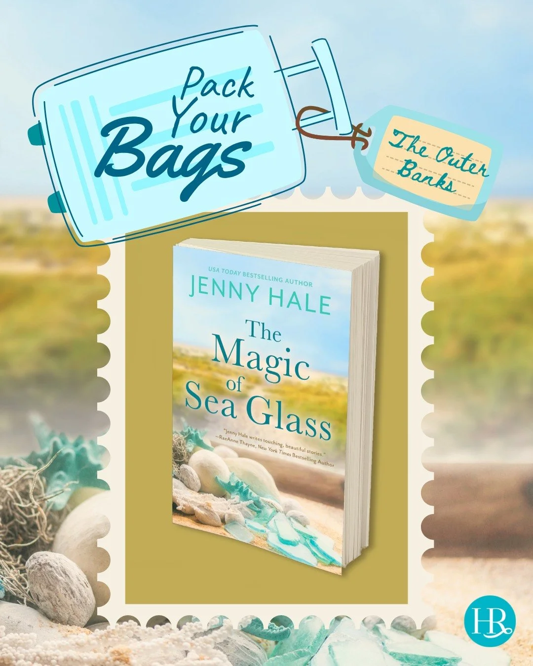 Hop in, we&rsquo;re headed to The Outer Banks! 🌊

The packing list for this trip includes a beach towel, a fishing pole, and some pretty jewelry. Grab your copy of The Magic of Sea Glass by @jhaleauthor and be transported to the sandy shores of Nort