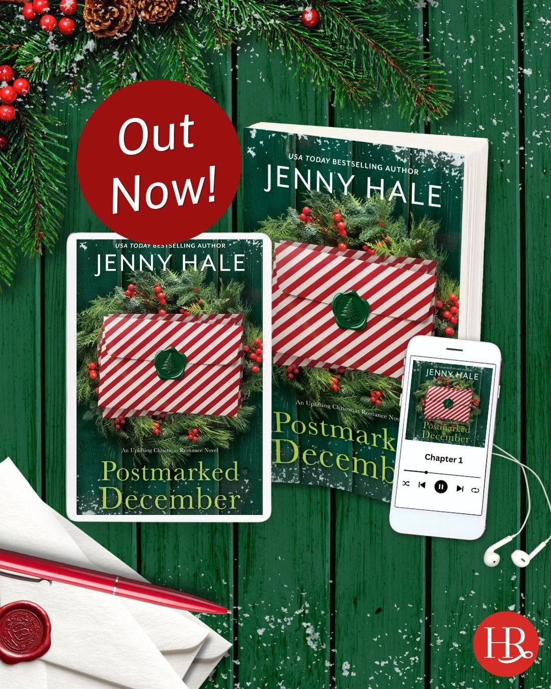 Ding dong! 🔔💌

A special package has finally arrived&hellip; a new Christmas romance novel!! Postmarked December by @jhaleauthor is officially out in all formats, so grab this heartwarming story today and be swept away by the holiday magic. ✨

Shop