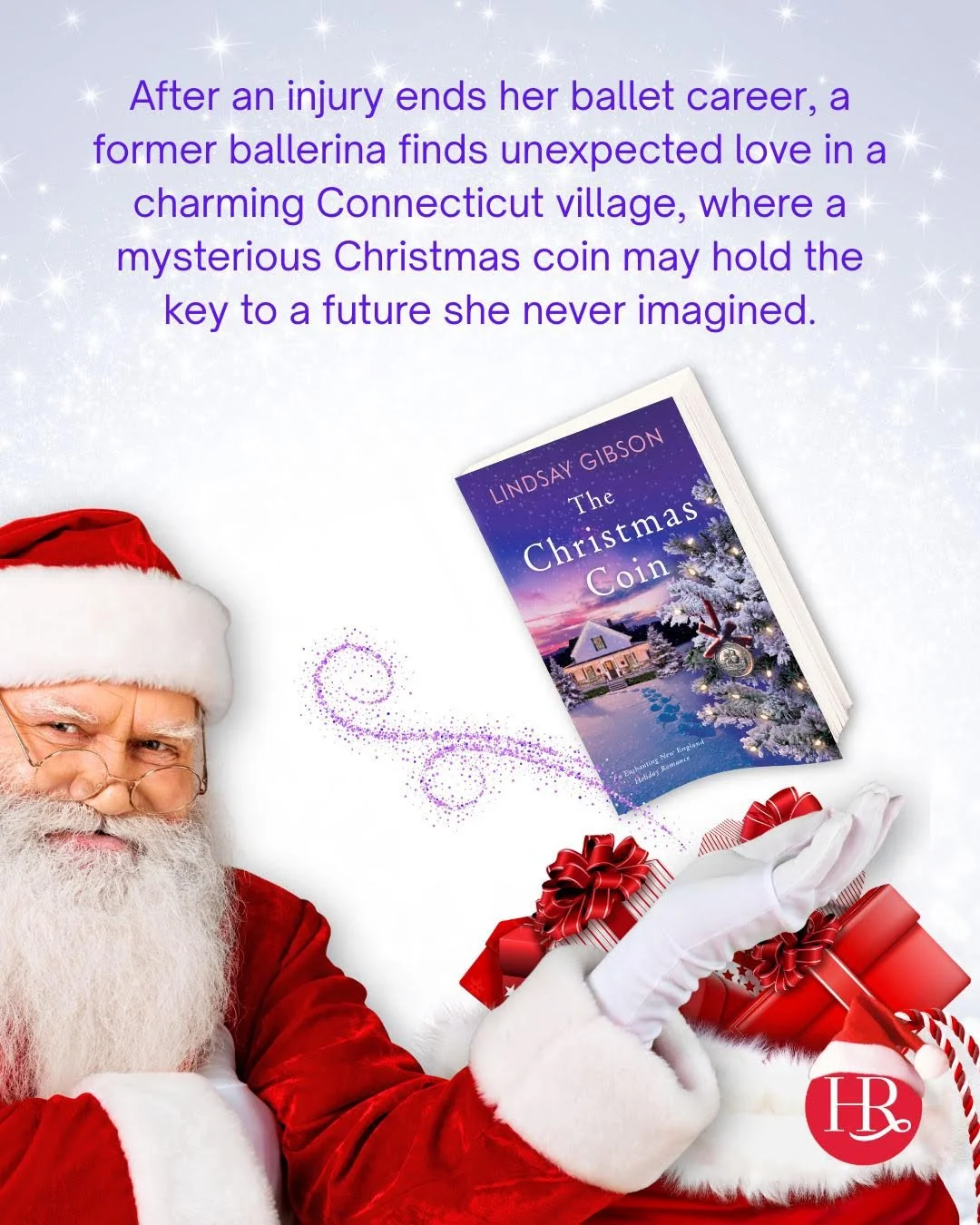 Santa&rsquo;s got a present for you&hellip; The Christmas Coin by @authorlindsaygibson! With mysterious coins, charming Connecticut villages, and unexpected love, this enchanting holiday romance will take you on a jolly (sleigh) ride you won&rsquo;t 
