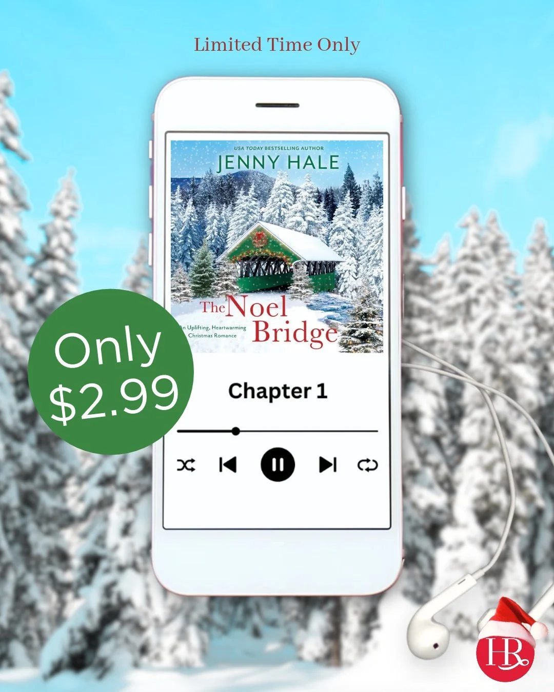 Listen! Do you hear those sleigh bells ringing? We do! @jhaleauthor's audiobook The Noel Bridge is on sale on Chirp for a limited time! Grab it quickly while the price is a steal! Link in bio!

#christmasbooks #holdaysale #audiobook