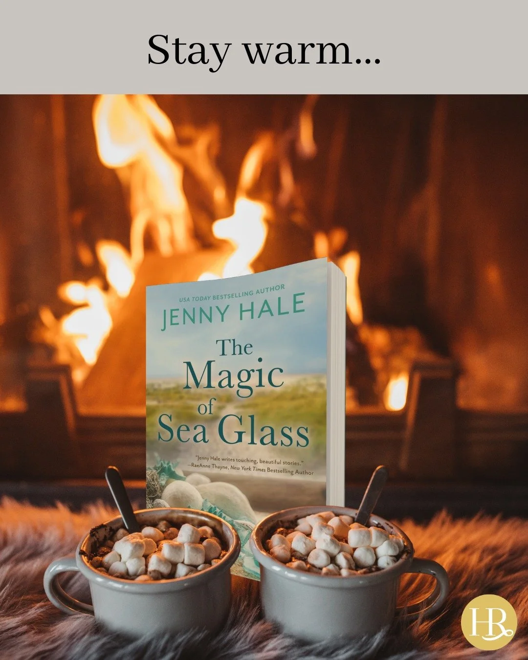 Stay warm out there, folks! 🔥☕️

As the temperatures drop, we&rsquo;re snuggling up by the fire with a cup of hot cocoa and The Magic of Sea Glass by @jhaleauthor! This summery romance has us escaping the cold and heading to the beach. 

#summerroma