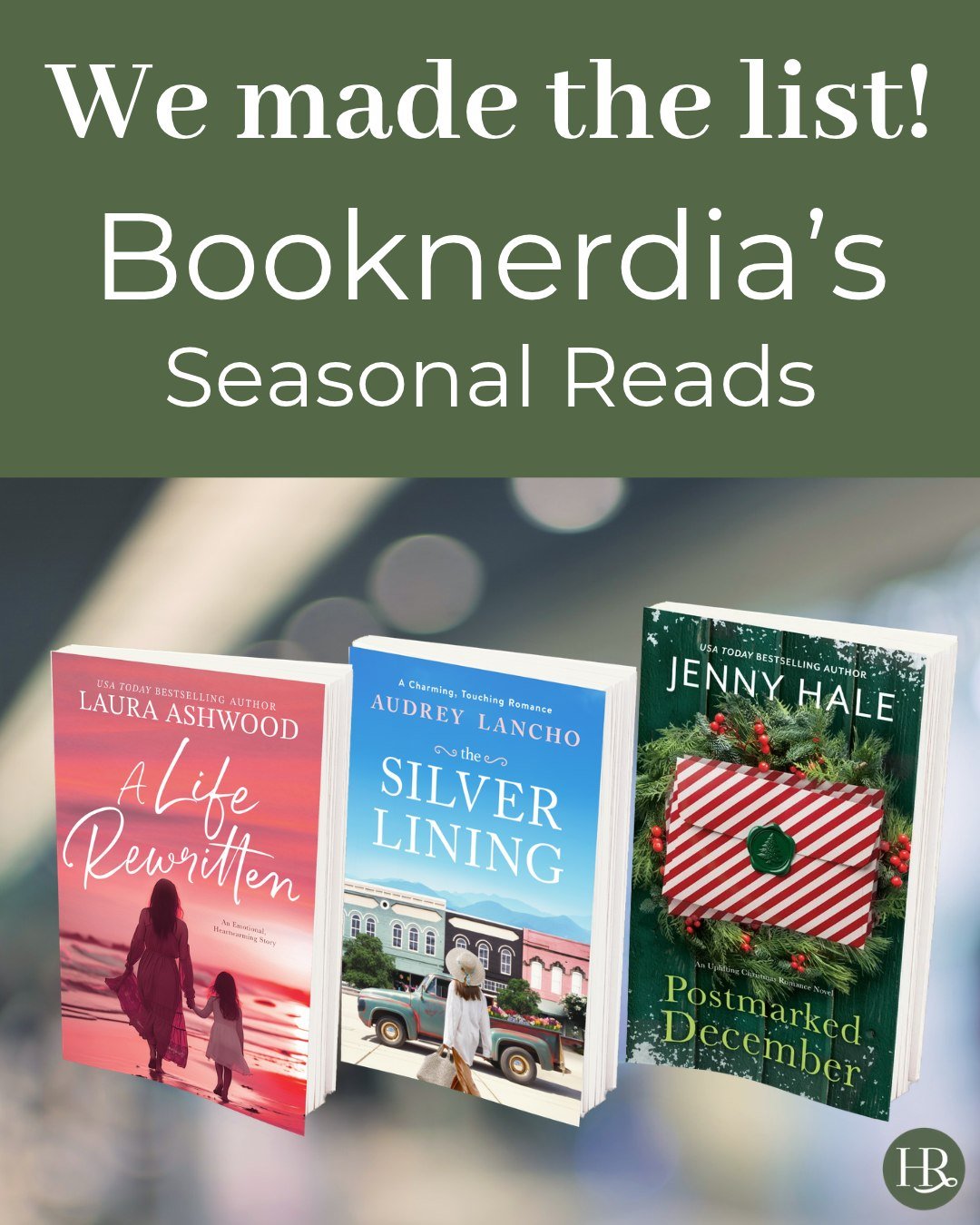 Not one, not two, but THREE of our books made Booknerdia's seasonal reads list! No matter the time of year, we've got a romance perfect to get lost in. 🩷💙💚

#contemporaryromance #womensfiction #romancereads #harpethroad #harpethroadpress