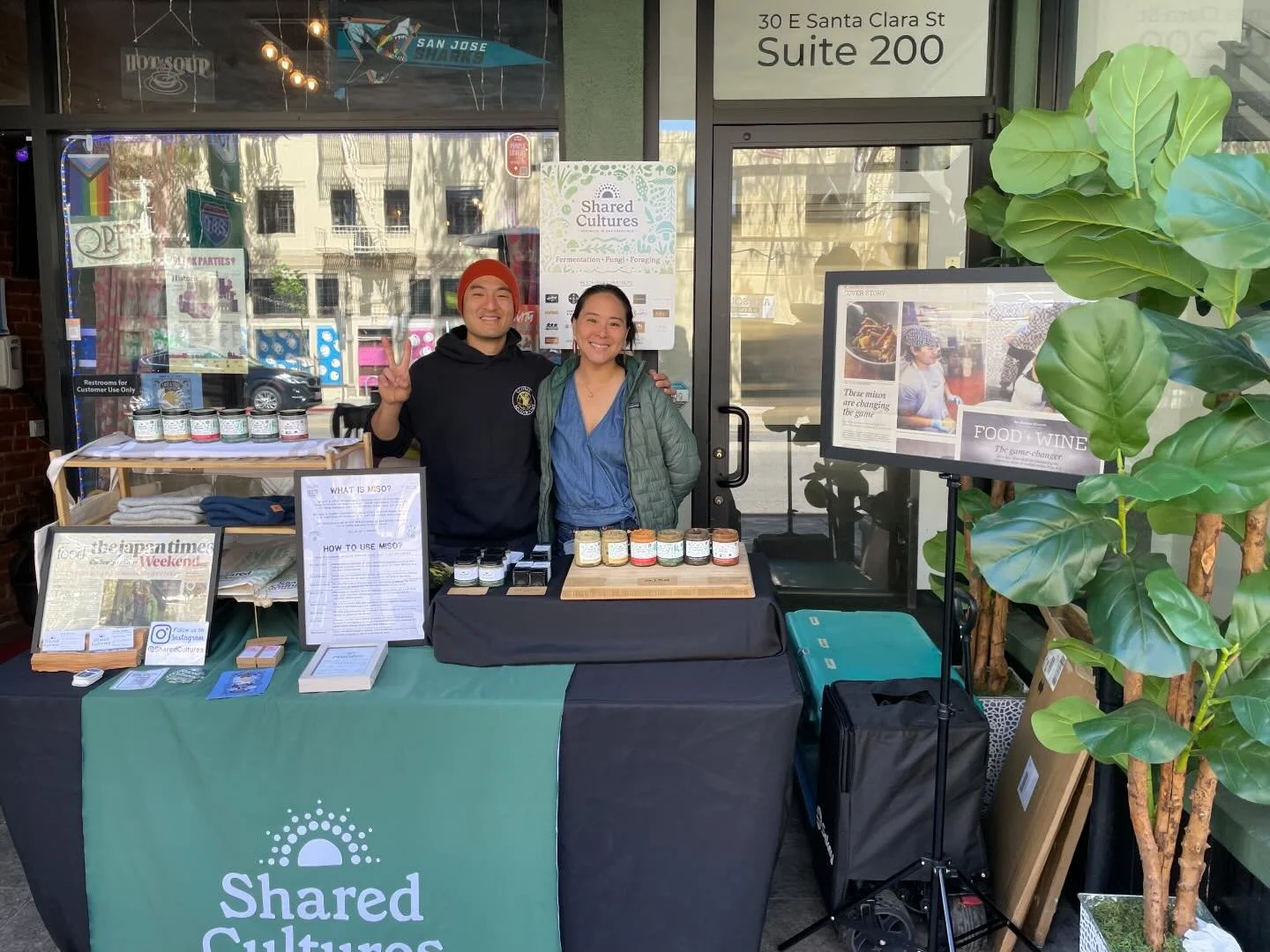 The anniversary weekend continues ! @sharedcultures is here for Funky Brunch slinging Misos with complimentary tasting out front!!

It&rsquo;s a gorgeous day in Downtown with tons of activities happening around the area.

Come by and meet one of the 