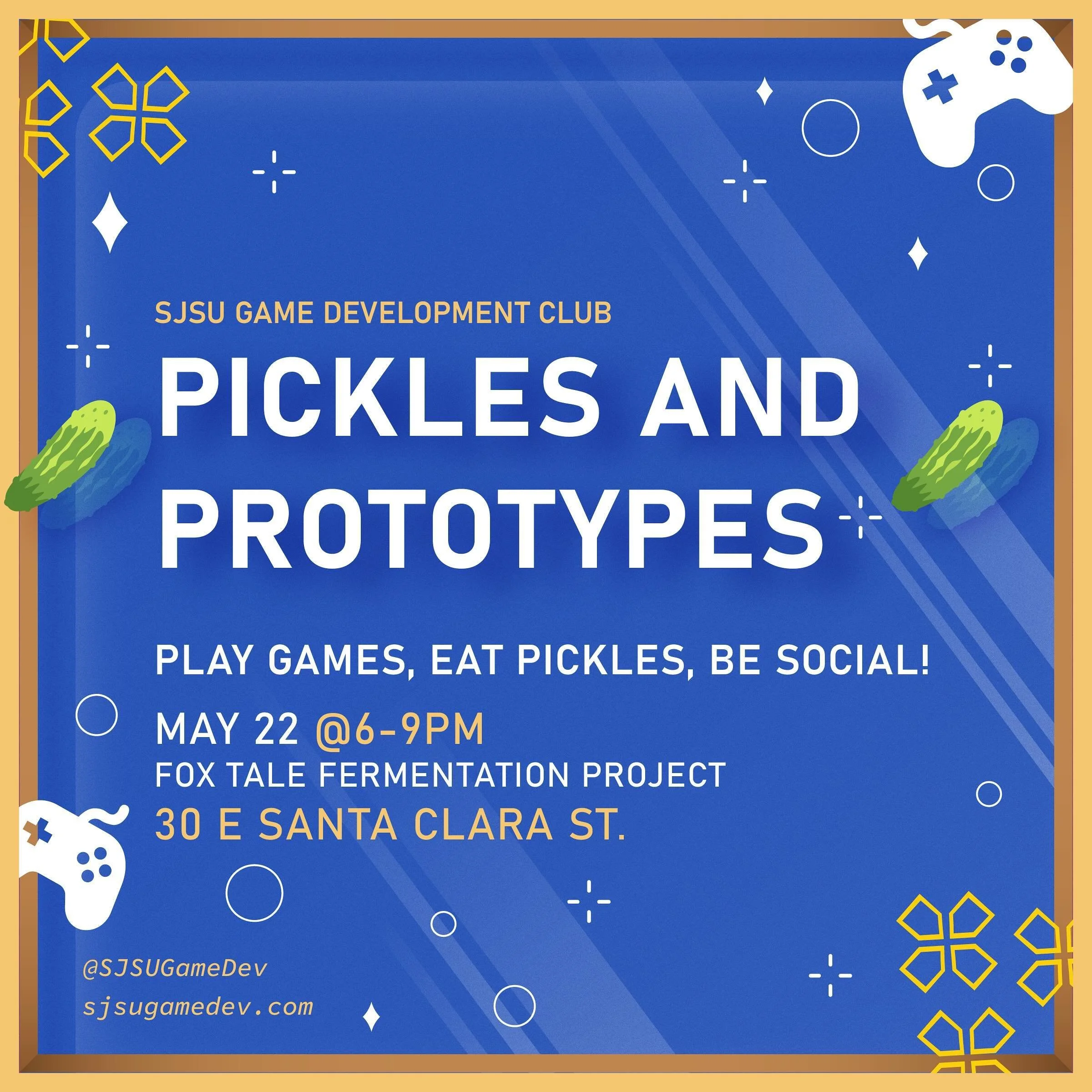 Tonight @ Fox Tale! Special event with SJSU Game Development Club! @sjsugamedev 

Join us from 6-9PM to be participate in testing out new projects the Game Development Club is working on. Who knows, you could be playing the next big thing!