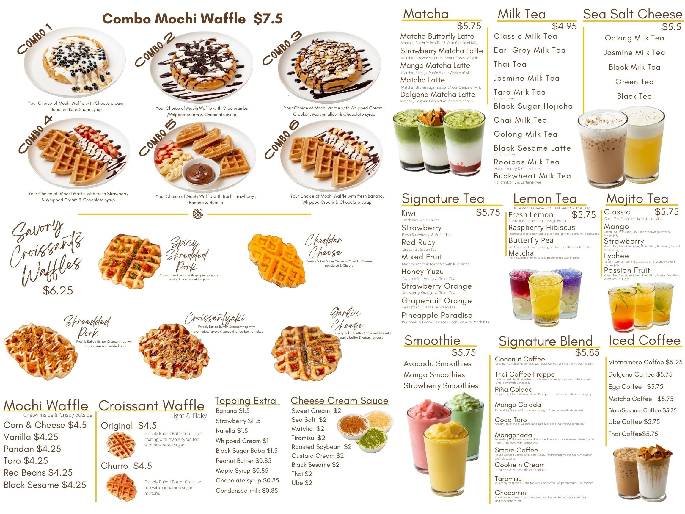 Waffle Menu