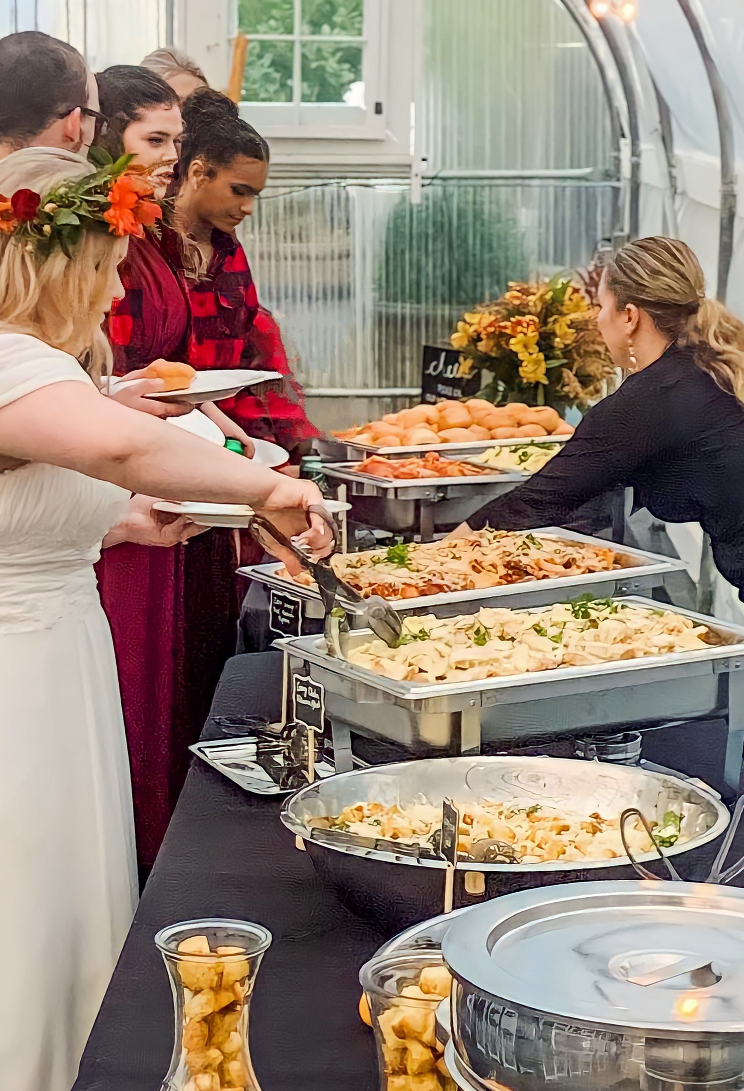 Italian-Inspired Wedding Buffet