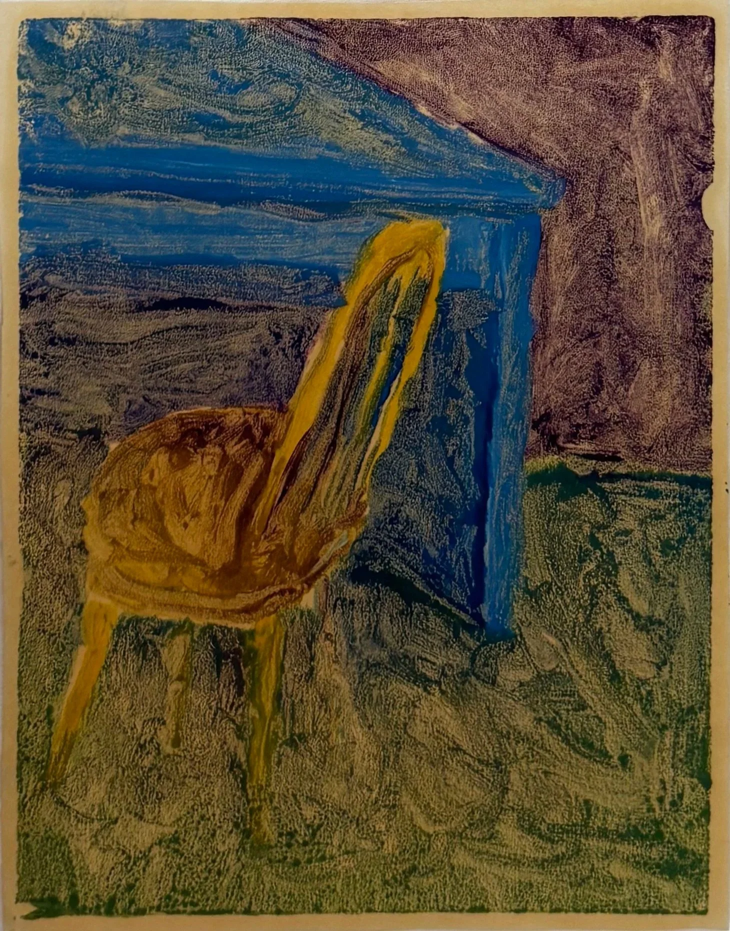 Untitled - Monoprint - 1992 - 8" x 5"