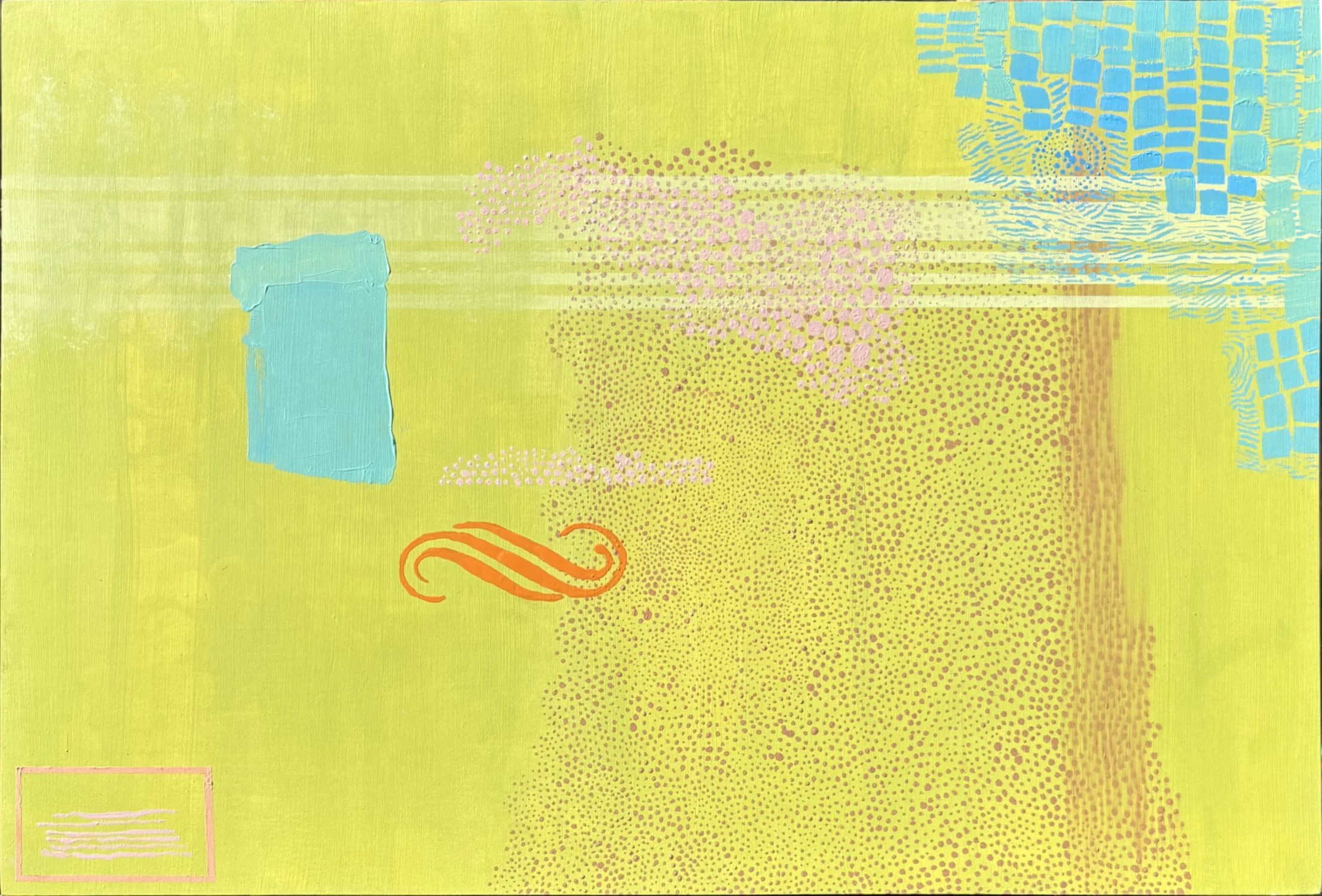 Lucent #10 - 2026 - Oil and Enamel on Panel - 12" x 18"