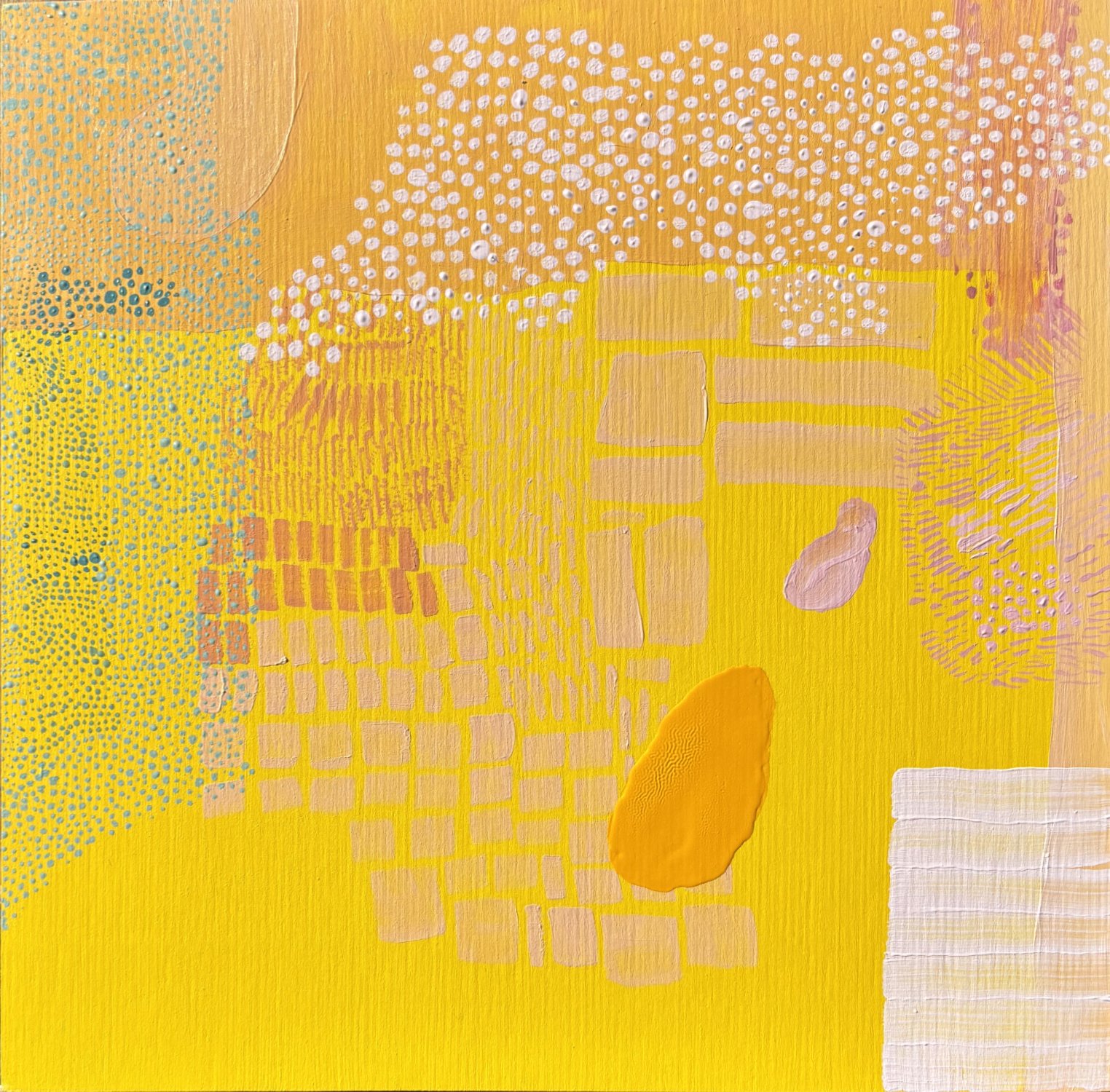 Lucent #11 - 2026 - Oil and Enamel on Panel - 10" x 10"