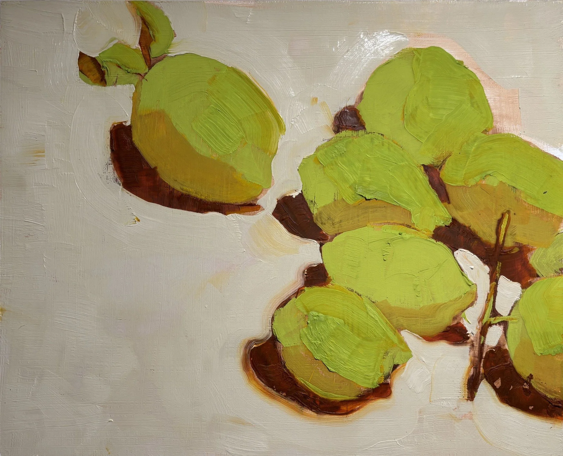Lemons #7 - 2019 - Oil on panel - 16" x 20"