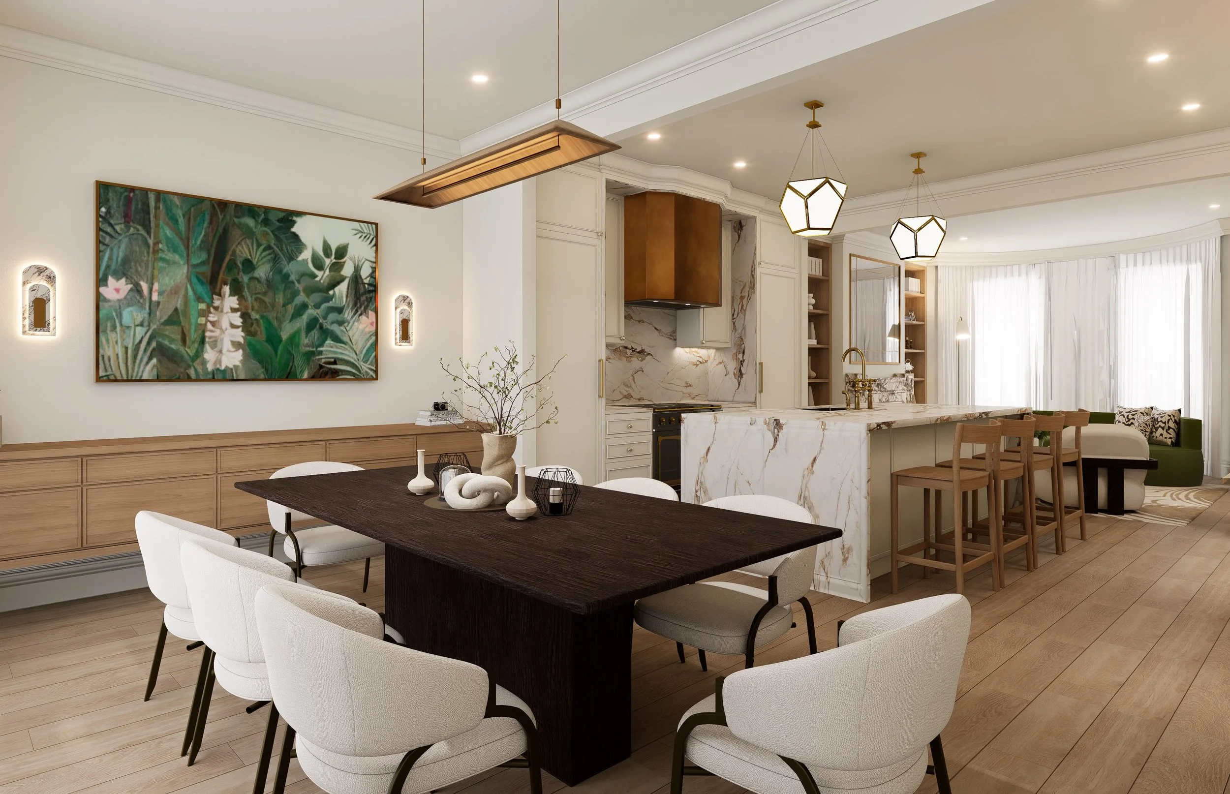 Deco Garden: A Beacon Hill Townhouse, Completely Reimagined