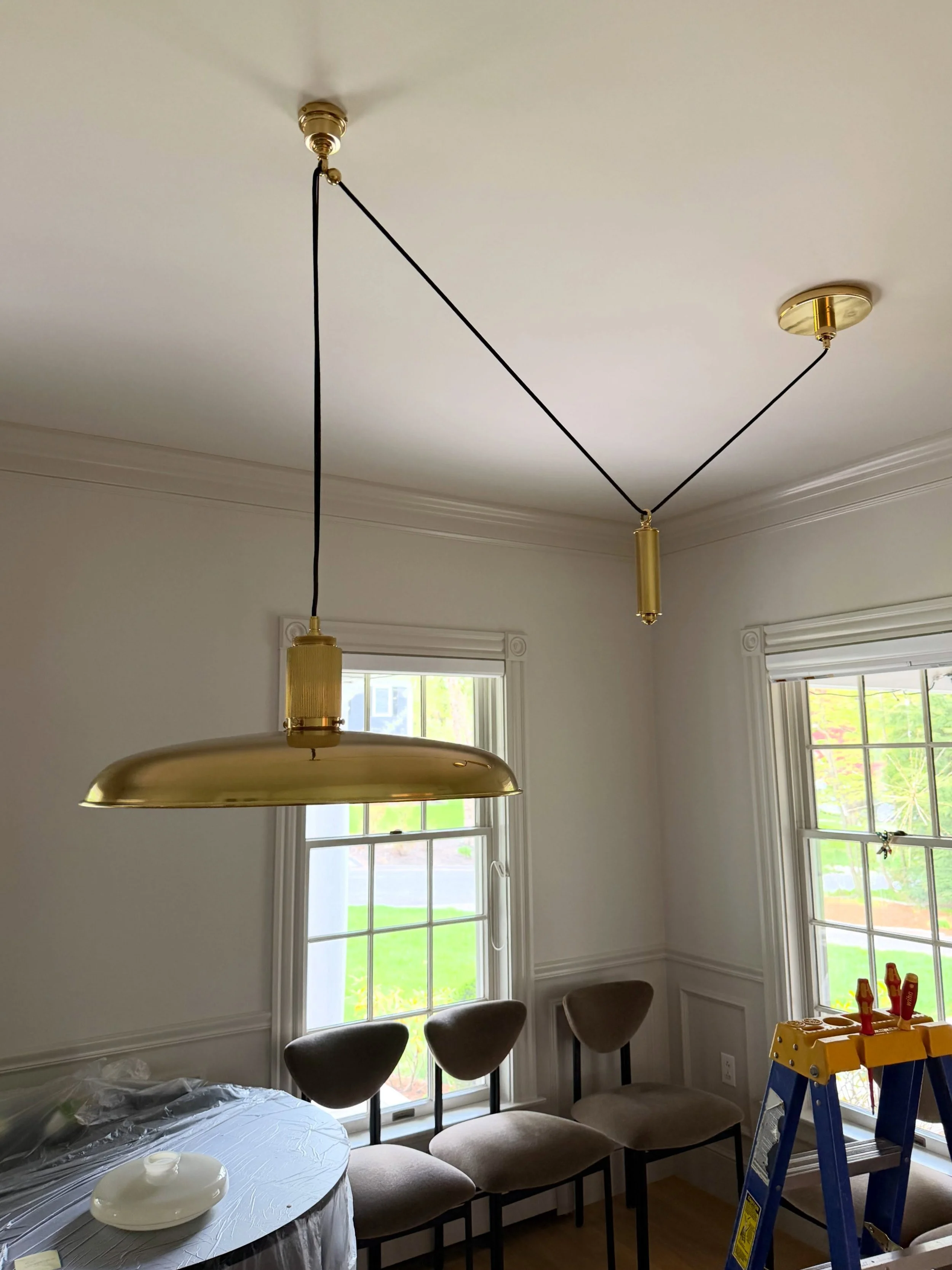 Good lighting is always a great investment. I absolutely love when clients treat light fixtures like the sculptural works of art that they are, and budget accordingly for beautiful pieces. Scroll to see some vintage, some new, and some repurposed pie
