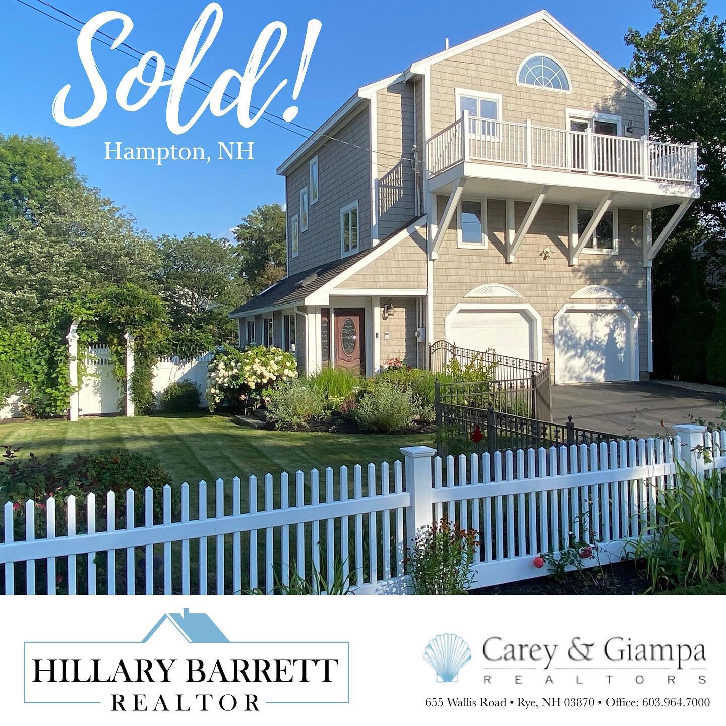 Happy clients! Just closed on this gorgeous property in Hampton! 

Contact me if I can help make your home buying/selling dreams come true ✨ 

#realtor #nhrealestate #hamptonnh #realestate #realestateagent #careyandgiamparealtors #homebuying101 #love