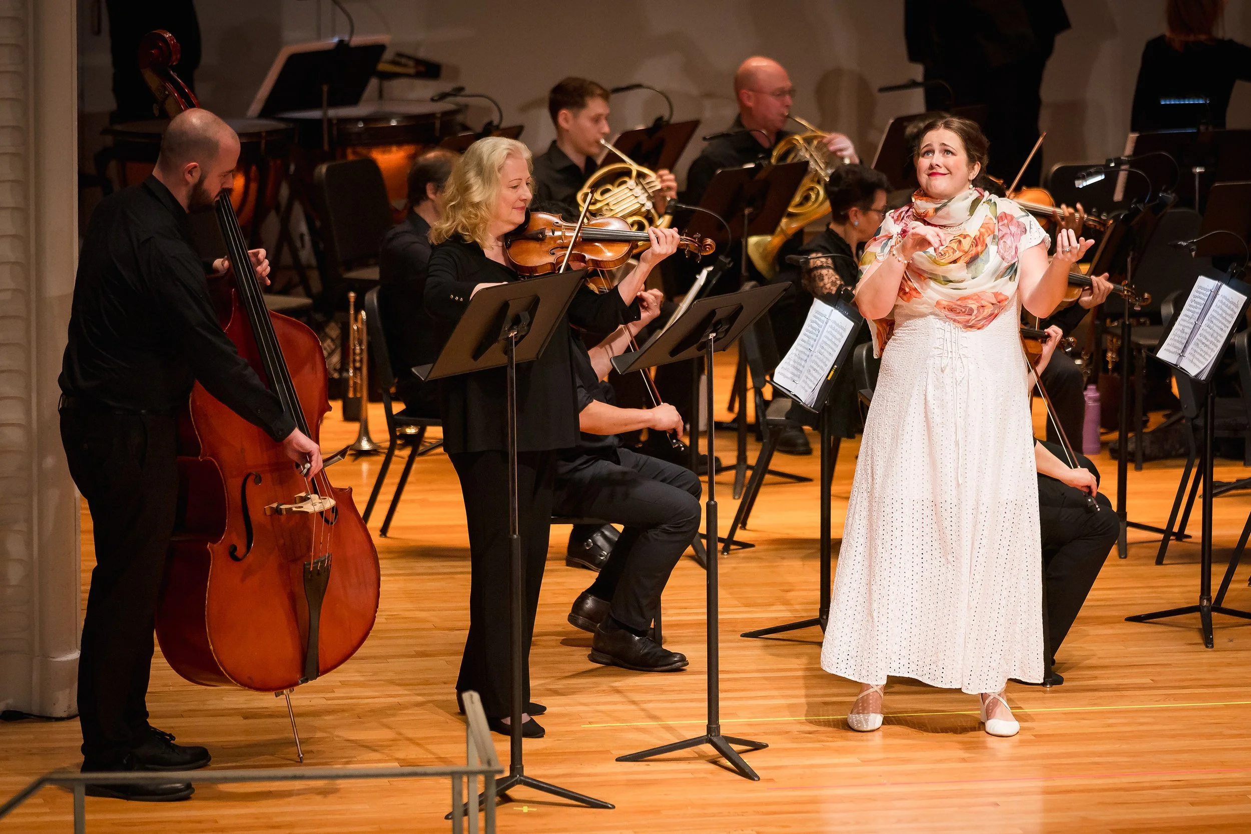 Alina Tamborini, soprano; Photographer: Megan Bonneau McCool Photography; Norwalk Symphony Orchestra; Zerlina (Don Giovanni)