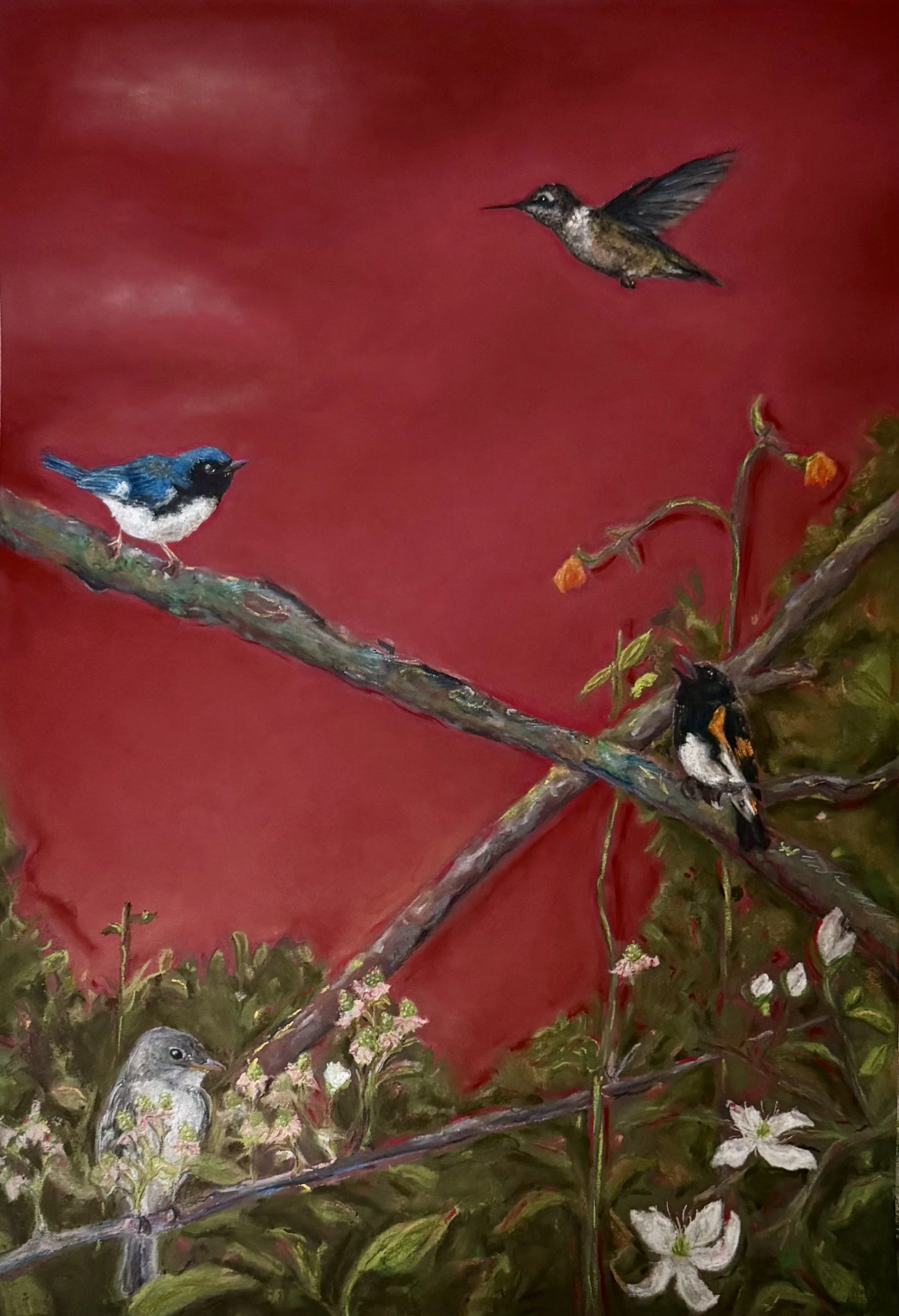 Friends of Asheville - Pastel on Sandpaper - Commission - Not for Sale