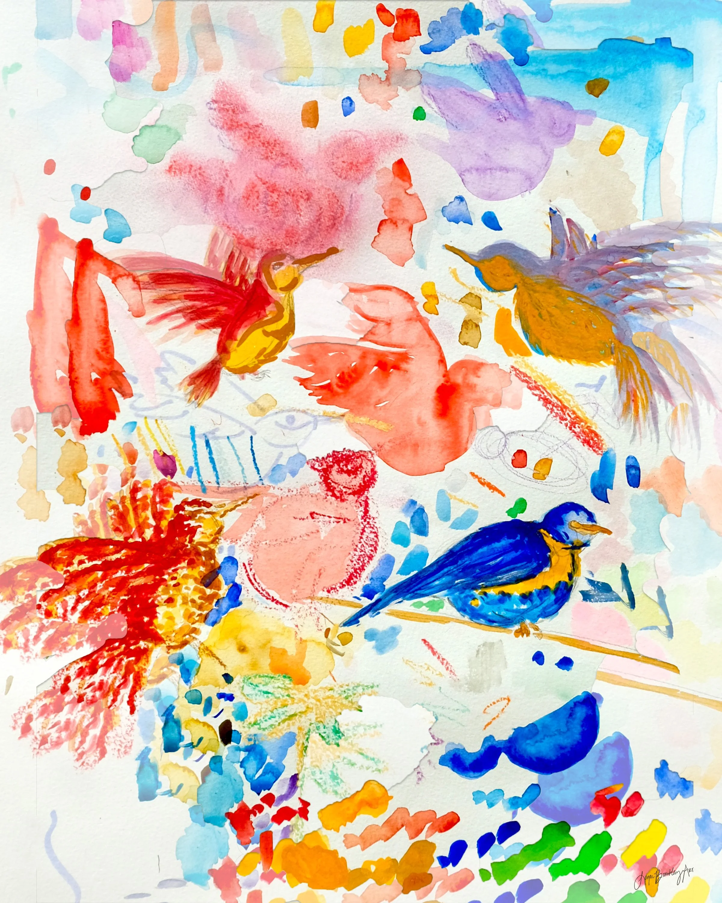 Colorful Birds - PRINTS SOLD OUT