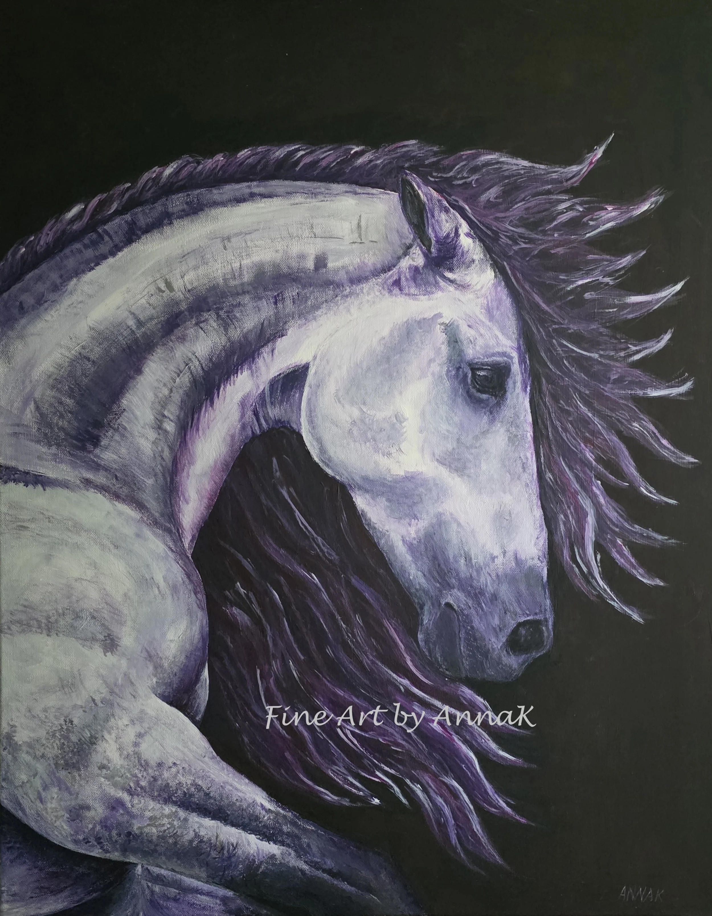 The Violet Flame
Acrylic on Canvas, 22" x 28"