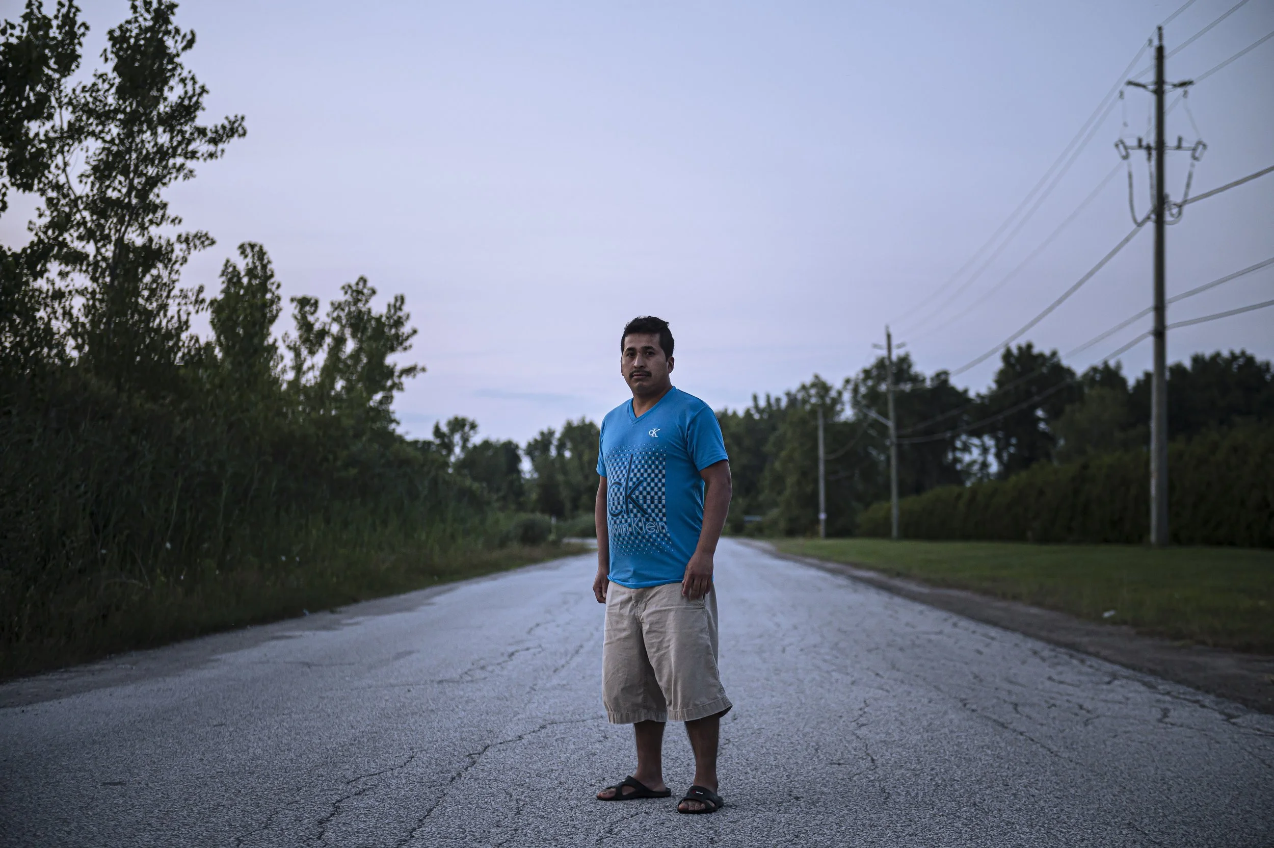  Pablo Calba Garcia, a 24 year-old worker from Guatemala in Temporary Foreign Worker program is photographed outside of his residence at Double Diamond Farms, in Leamington., Ont., on Saturday, July 31, 2021. Pablo was fired from Double Diamond for m
