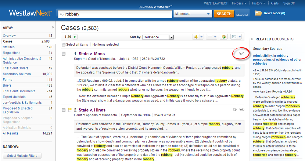 Image credit: https://blog.legalsolutions.thomsonreuters.com/law-school-1/using-westlaw-review-tools-pick-left/