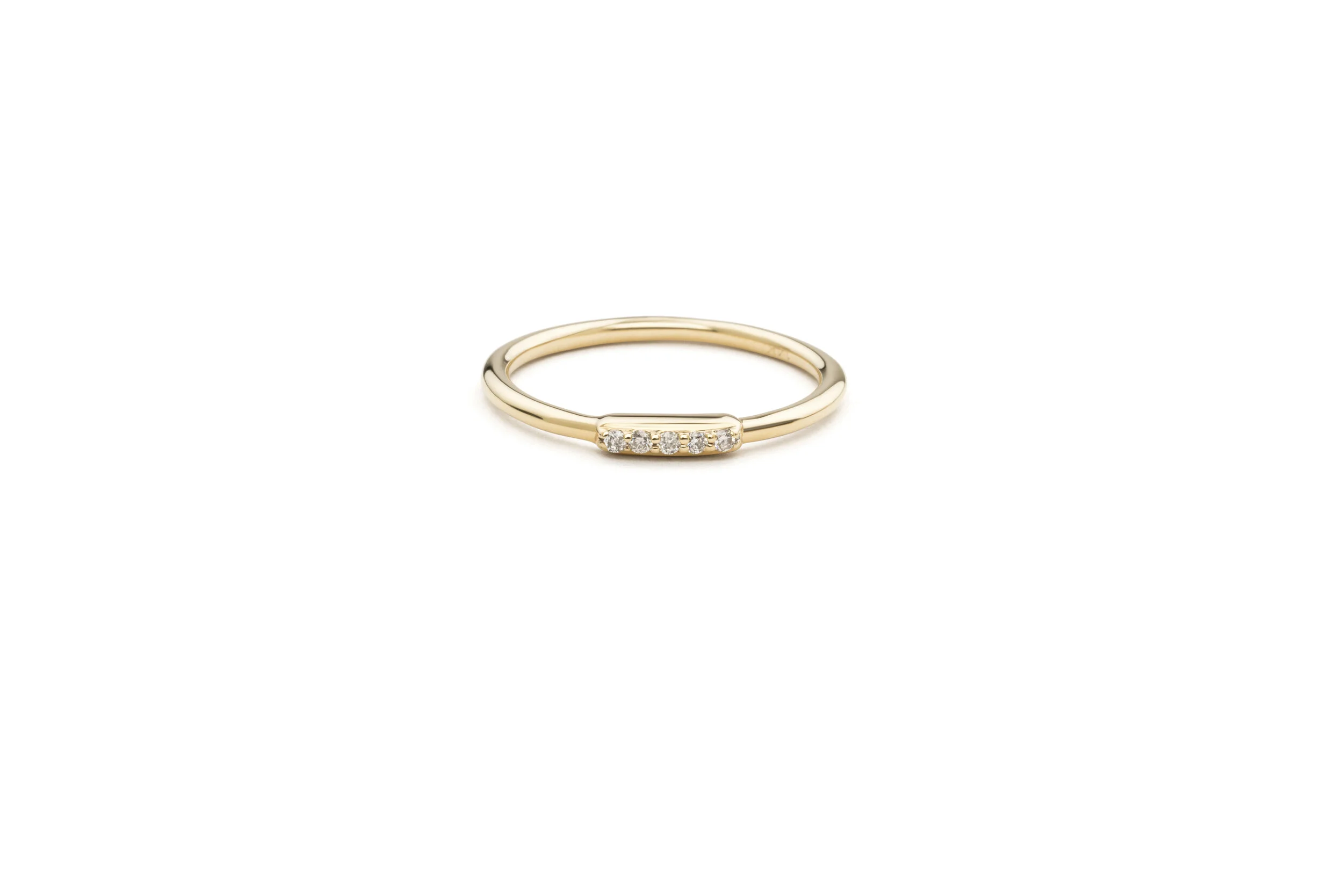 Neptune yellow diamond band