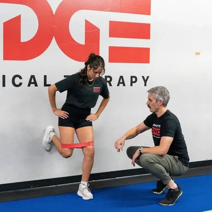Runner being evaluated at Athletic Edge PT in San Diego