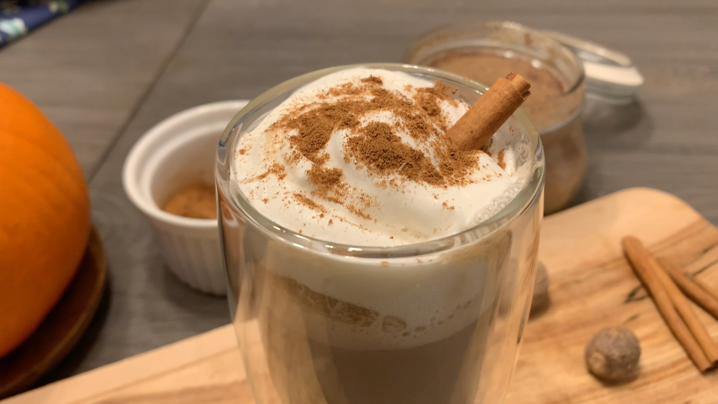 Starbucks Spice Latte at Home with Homemade Pumpkin Sauce — Cooking with Anadi